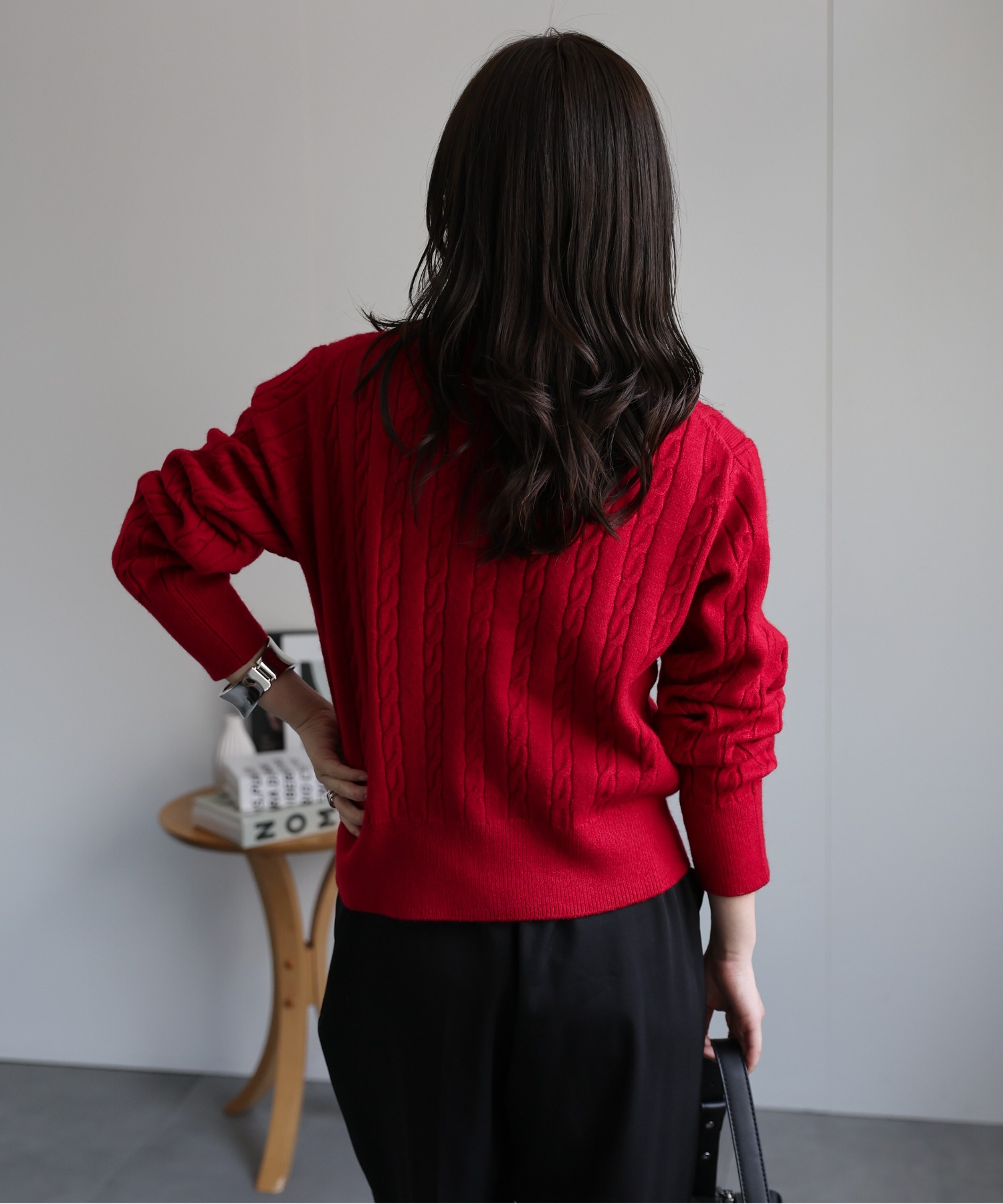 model：156cm 着用サイズ：L