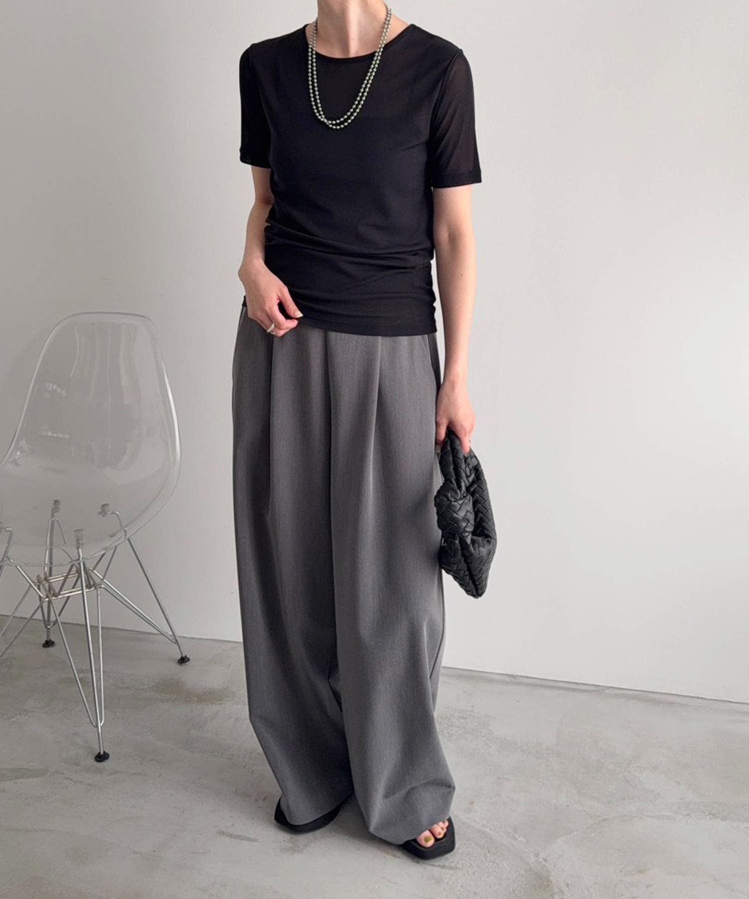 model：H166　着用サイズ：F