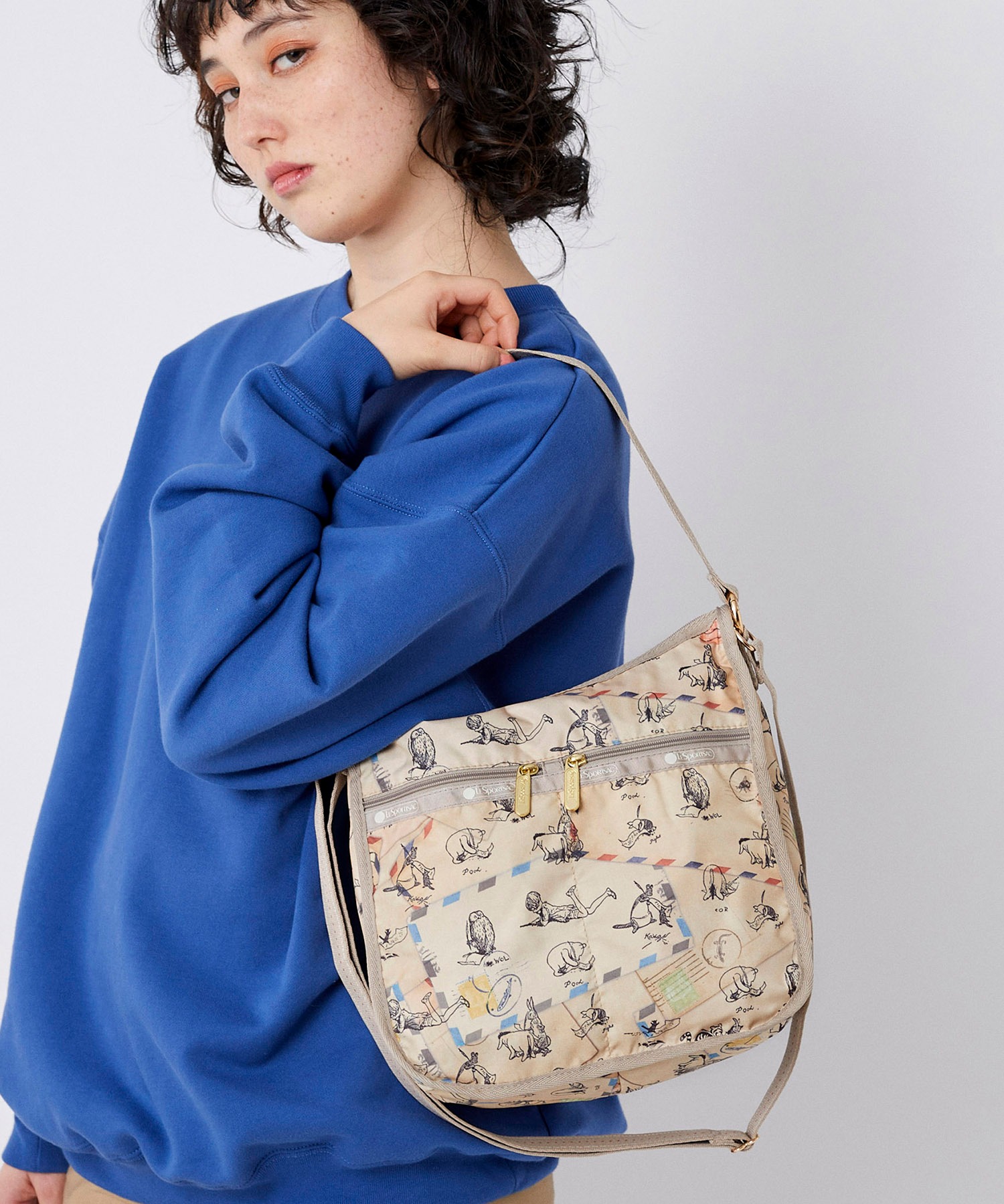 Lesportsac Disney Classic Pooh Hobo レターズ Collection Elize クラシックプー 爆買い新作