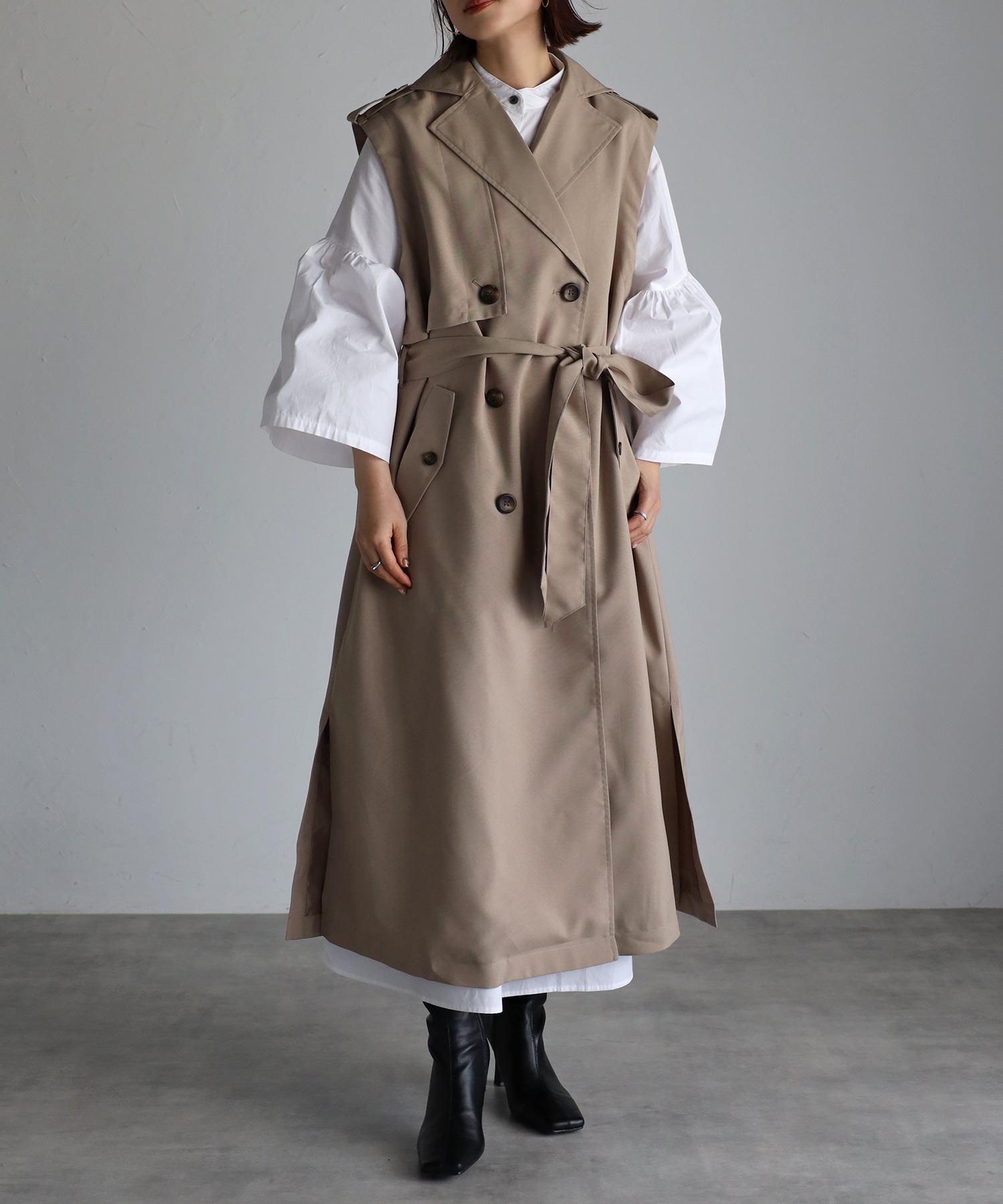 model：H158 着用サイズ：FREE