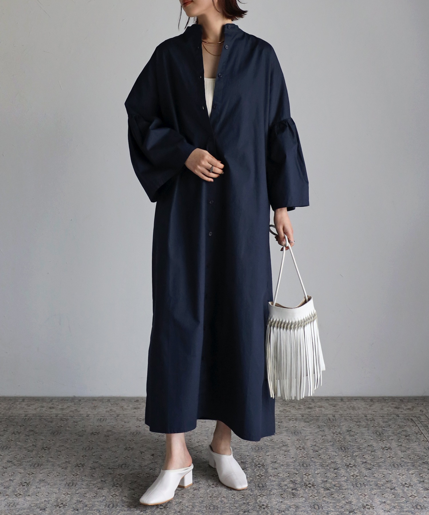model：H158 着用サイズ：FREE