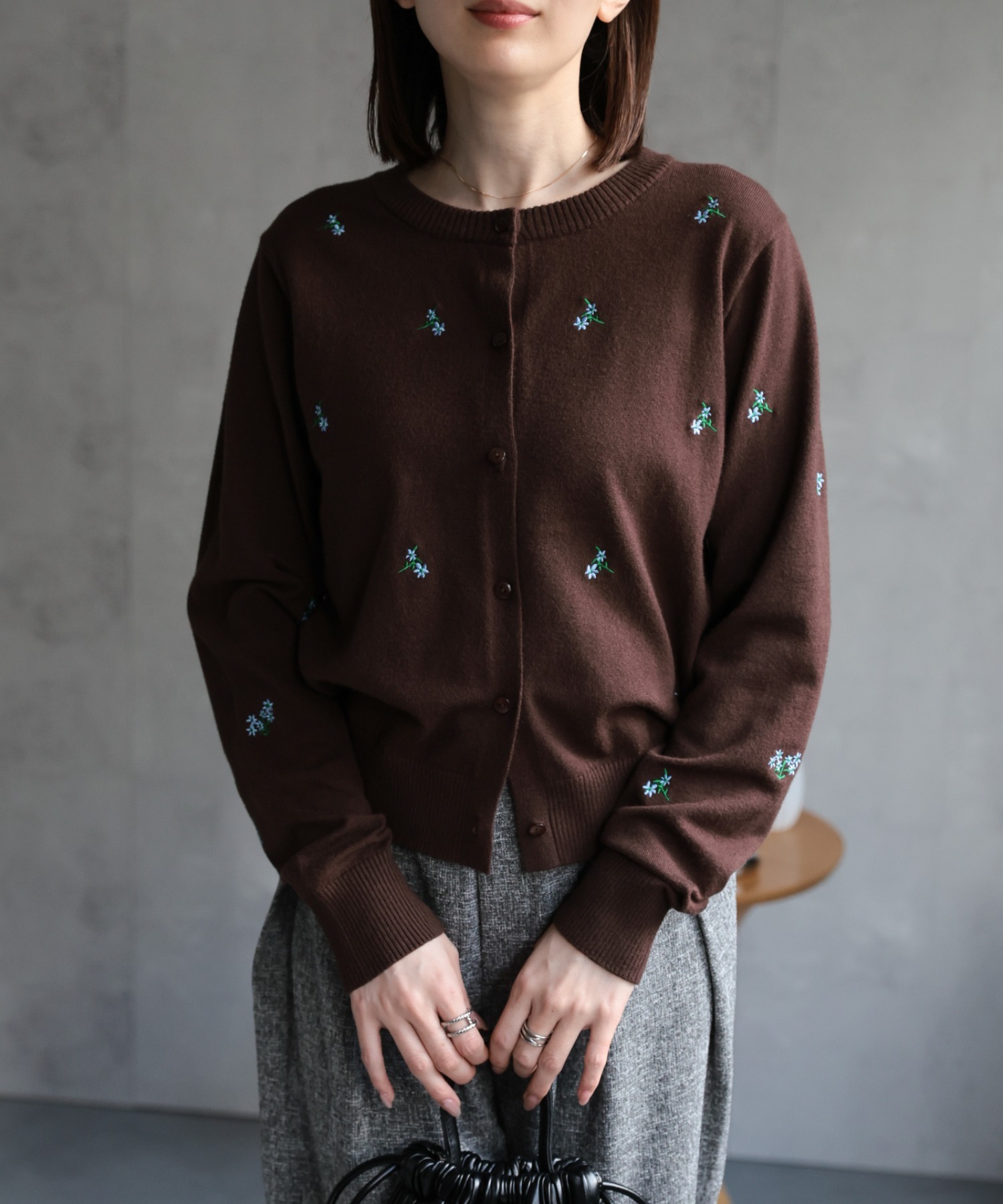 model：162cm 着用サイズ：F