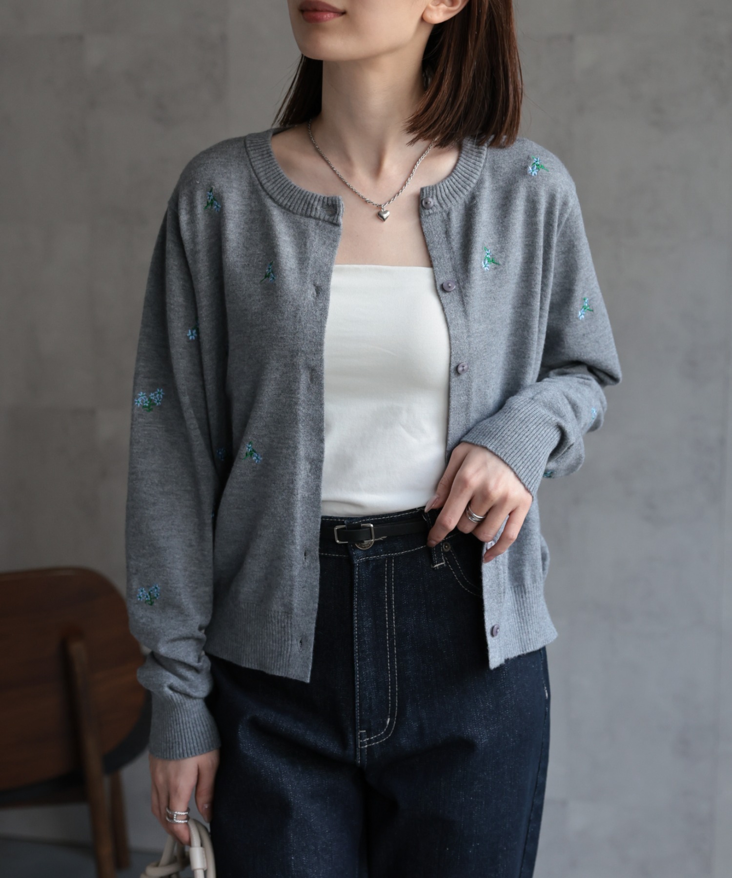 model：162cm 着用サイズ：F