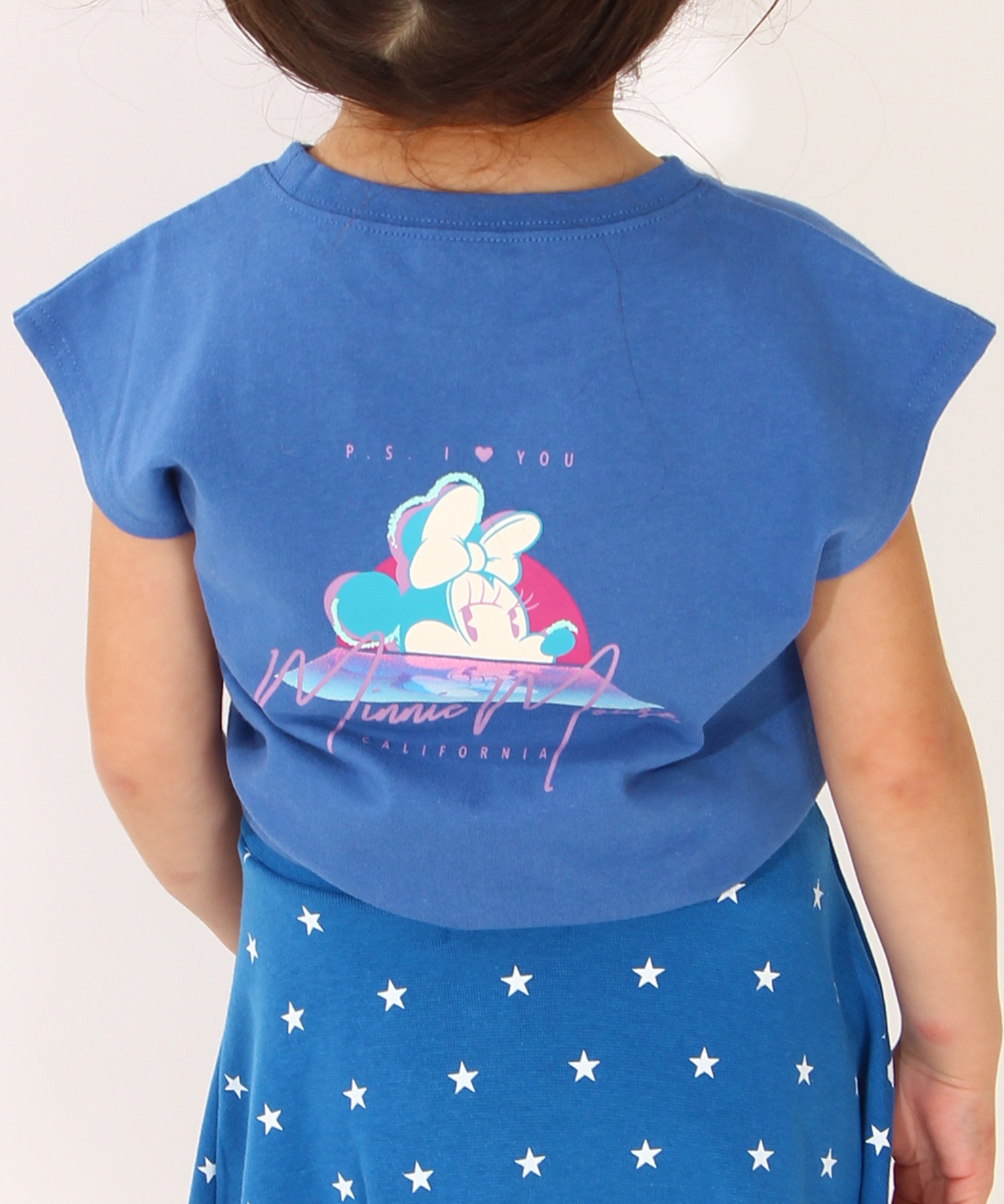 国内在庫 6567k フレンチスリーブtシャツ ディズニー Disney親子お揃い カットソー