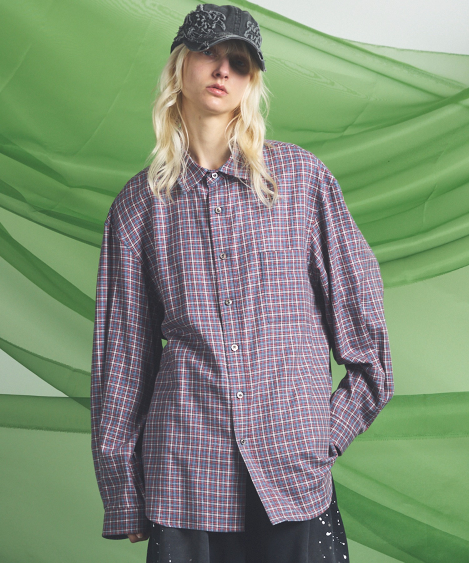 UNISEX Prime‑Over рубашка с воротником, длинный рукав, ткань Italian Dead Stock — MAISON SPECIAL