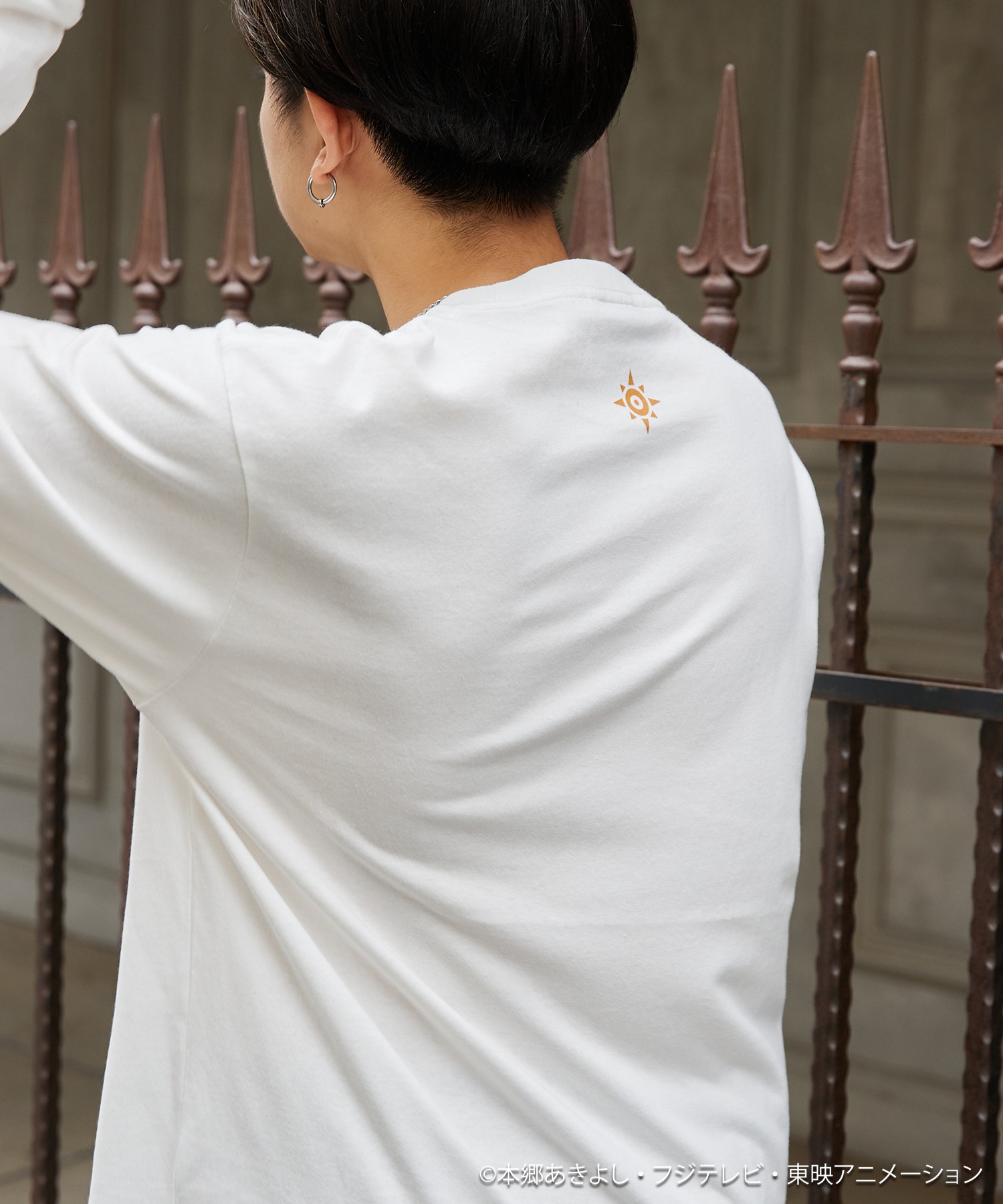 デジモンアドベンチャー： 別注 キャラ刺繍 ポケット付きオーバー