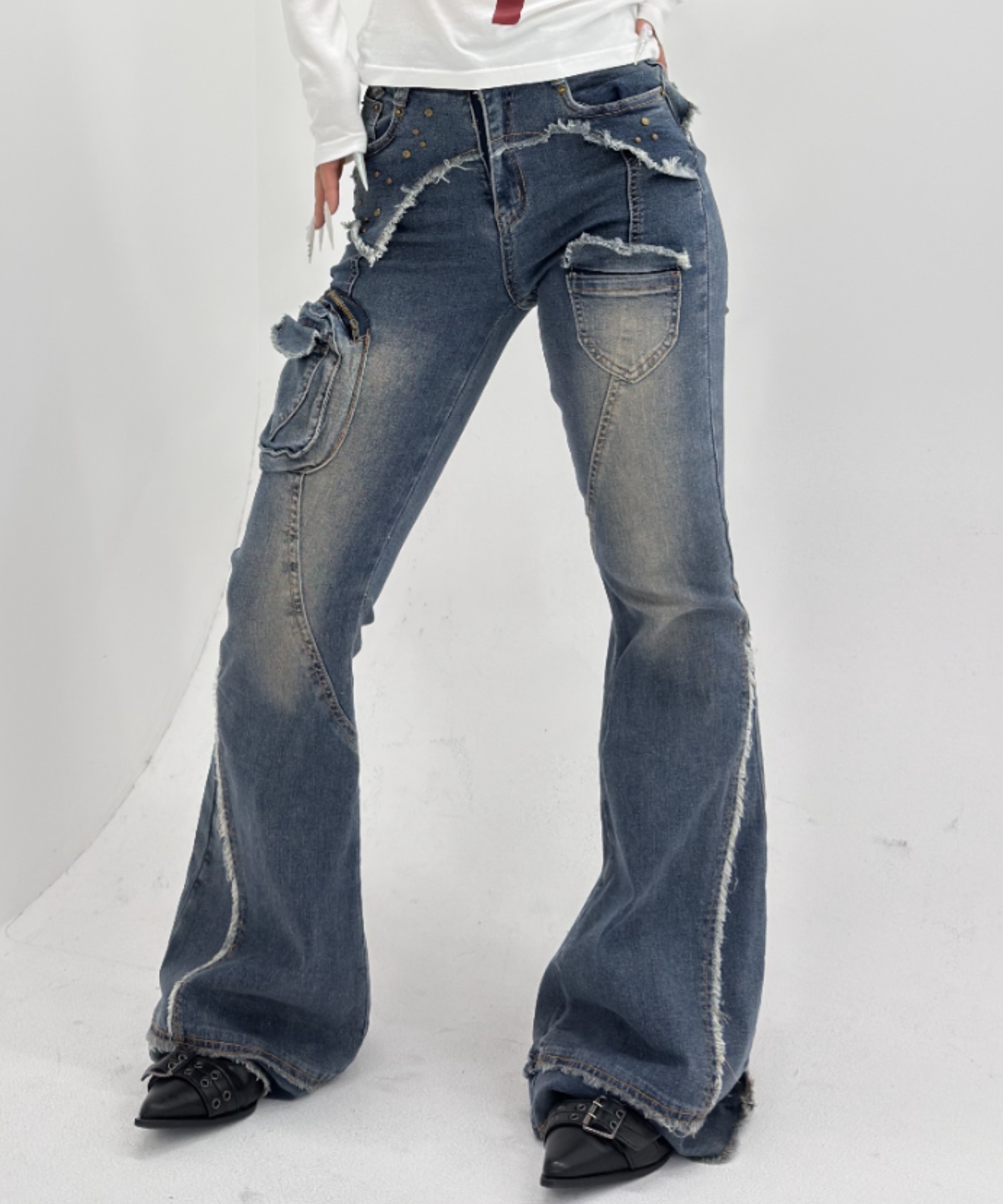 A'GEM/9 × .kom 『.KOM/ドットケーオーエム』 Grunge Cargo Pocket