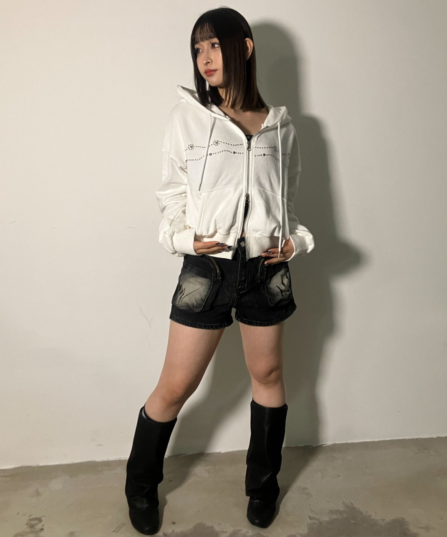 A'GEM/9 × .kom 『.KOM/ドットケーオーエム』 Y2K Washed Big Pocket