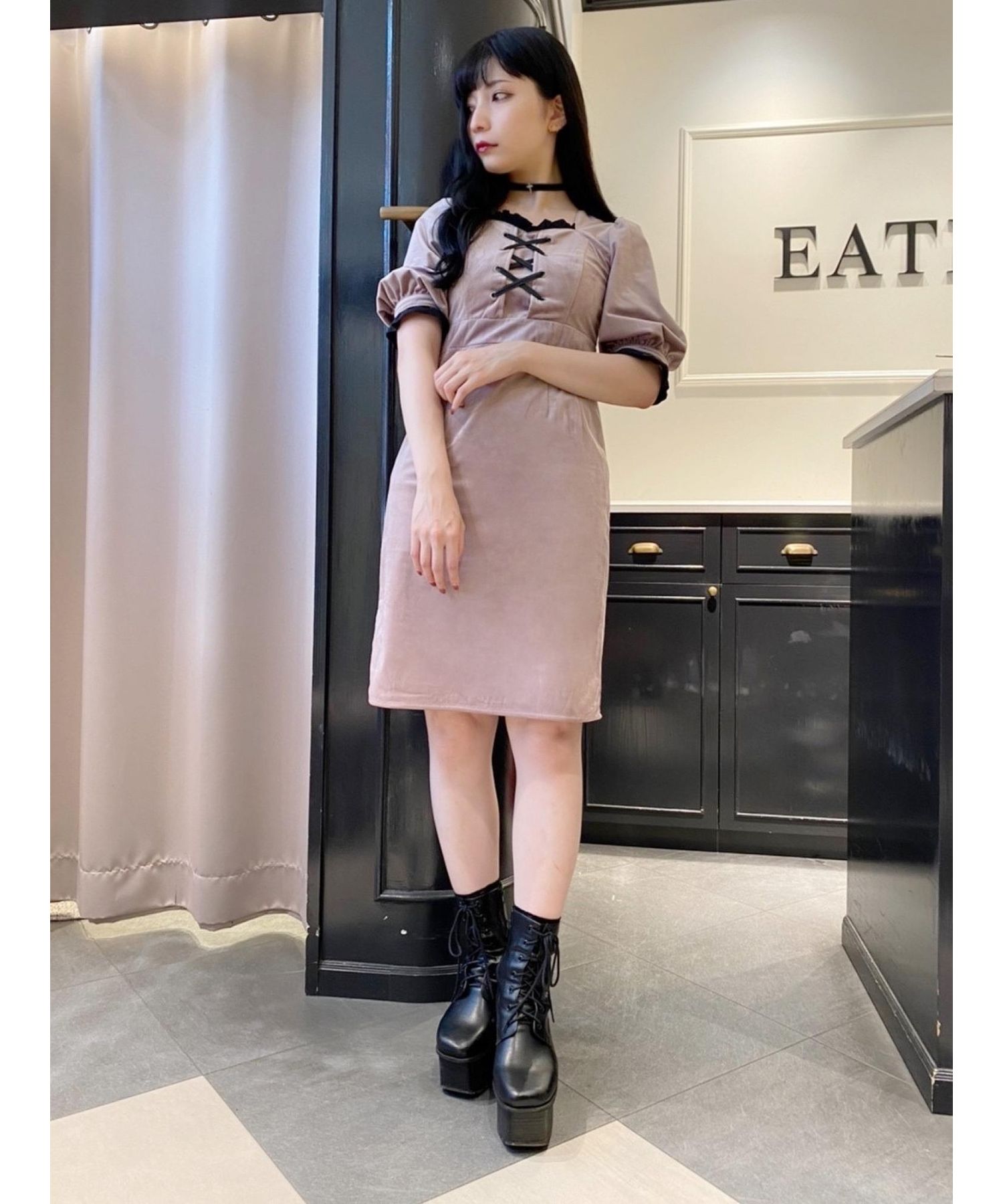 ワンピース ベロアタイトワンピース ワンピース Eatme イートミー のファッション通販 なので Www Bookland Ge