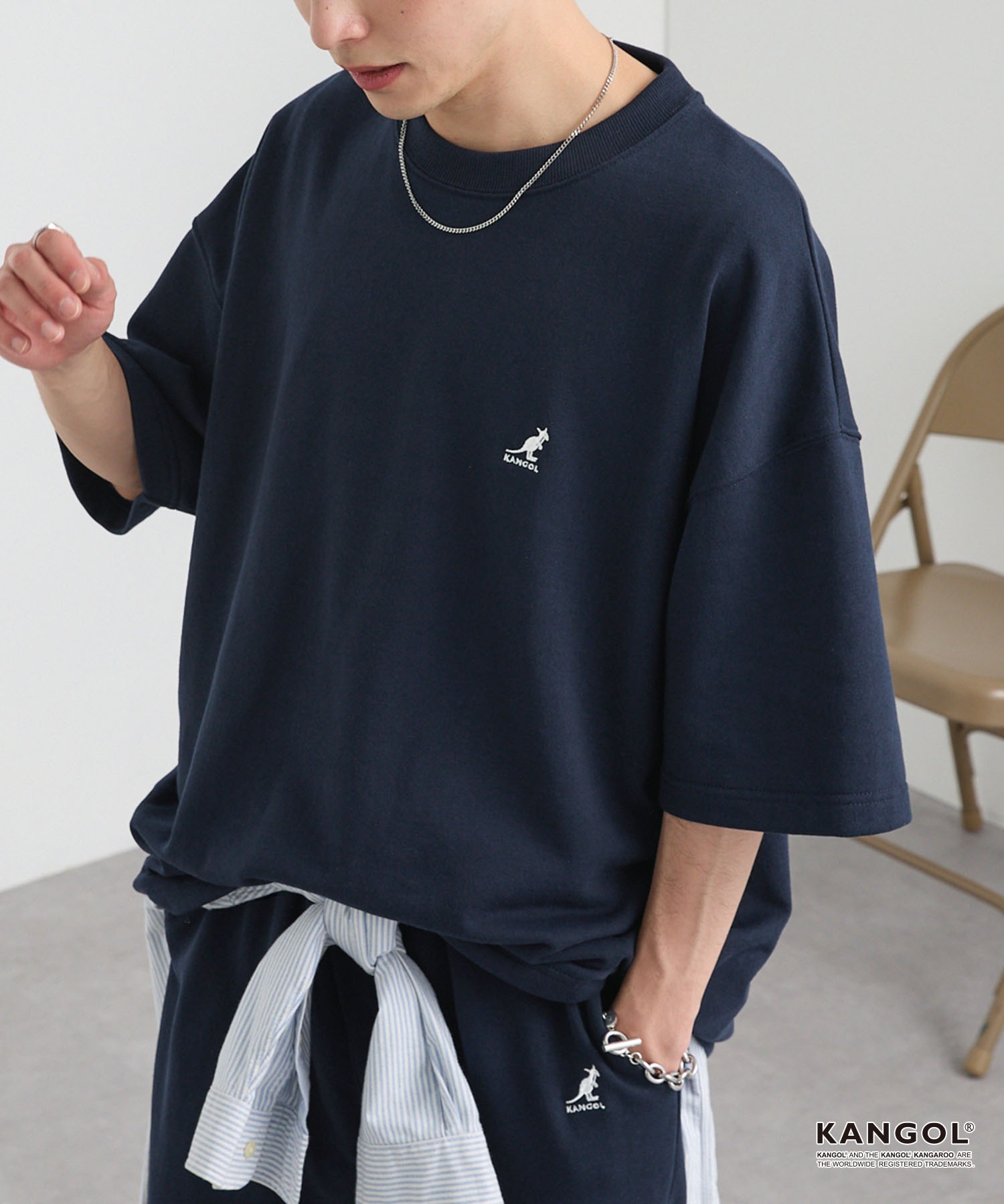 KANGOL/カンゴール 別注 セットアップ ロゴワンポイント刺繍
