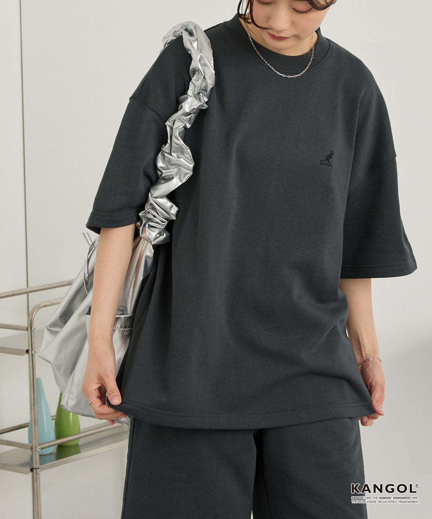 KANGOL セットアップ上下サイズLグレンチェック