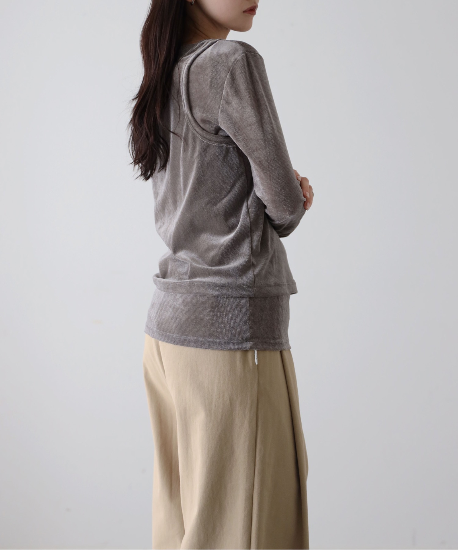 model：164cm. 着用サイズ：FREE