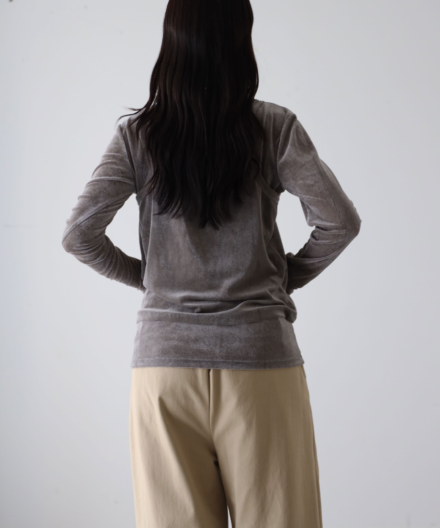 model：164cm. 着用サイズ：FREE