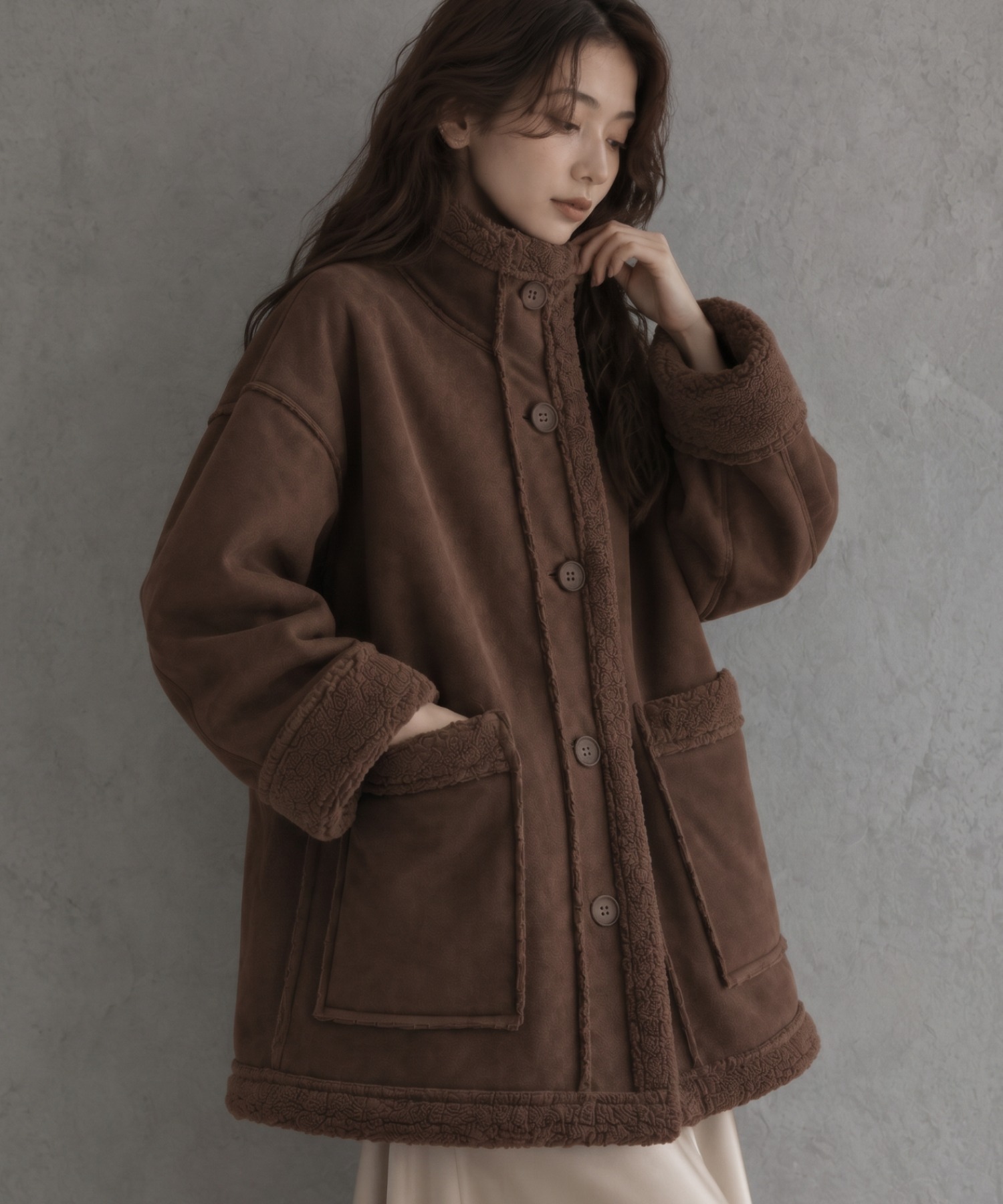 model：158cm 着用サイズ：FREE
