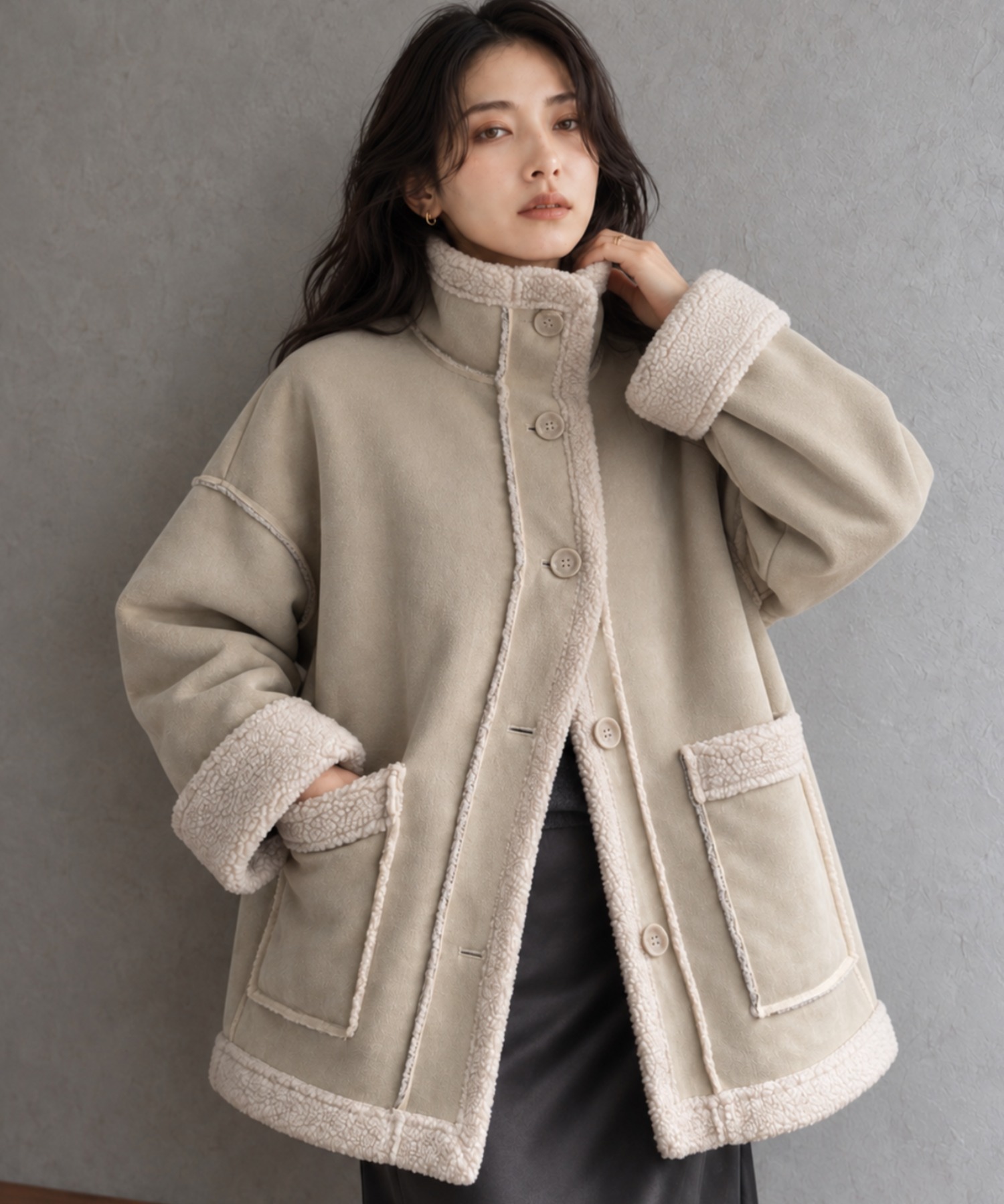 model：158cm 着用サイズ：FREE