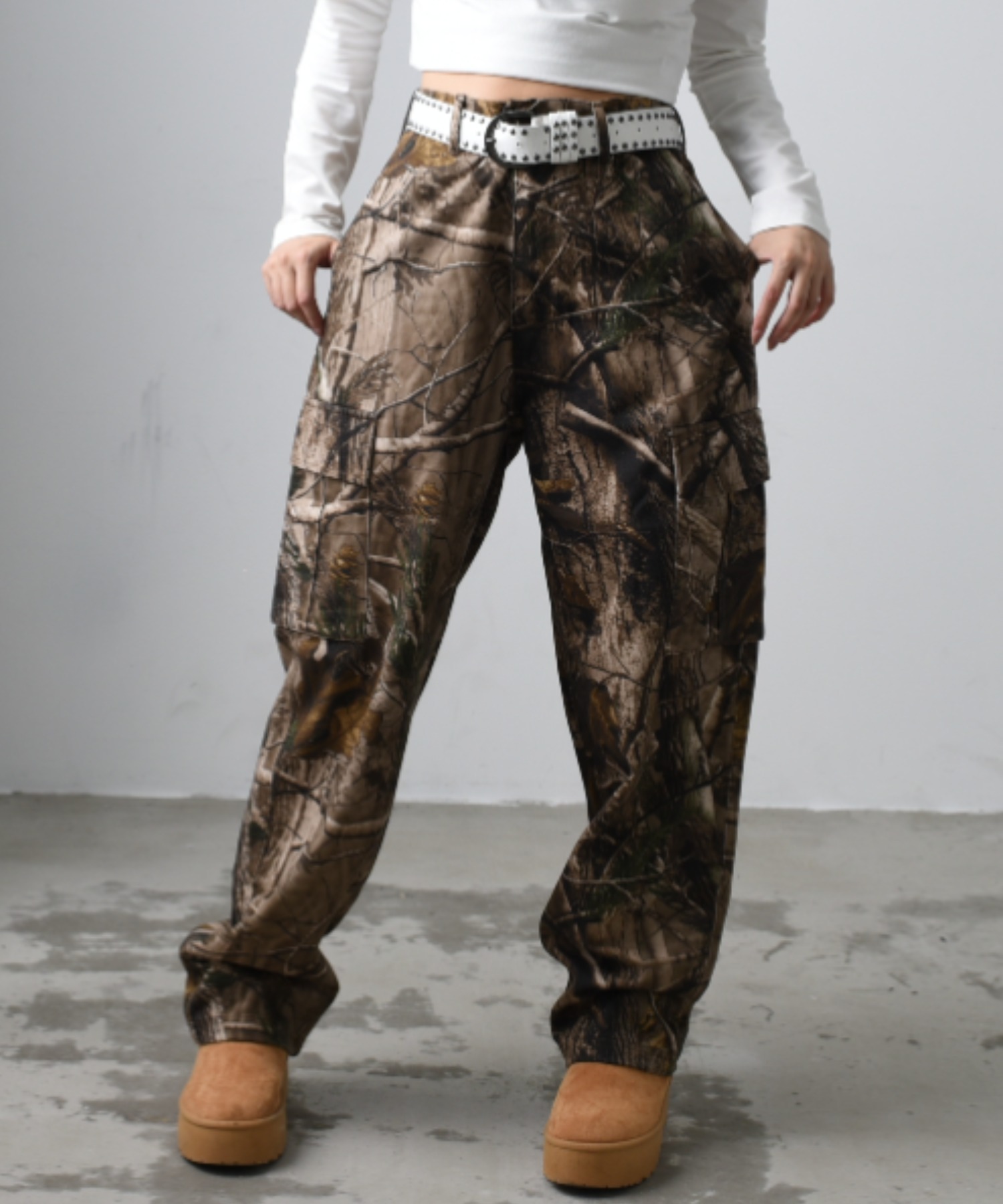 A'GEM/9 × .kom『FREEDEE/フリーディー』PRINT CARGO PANTS