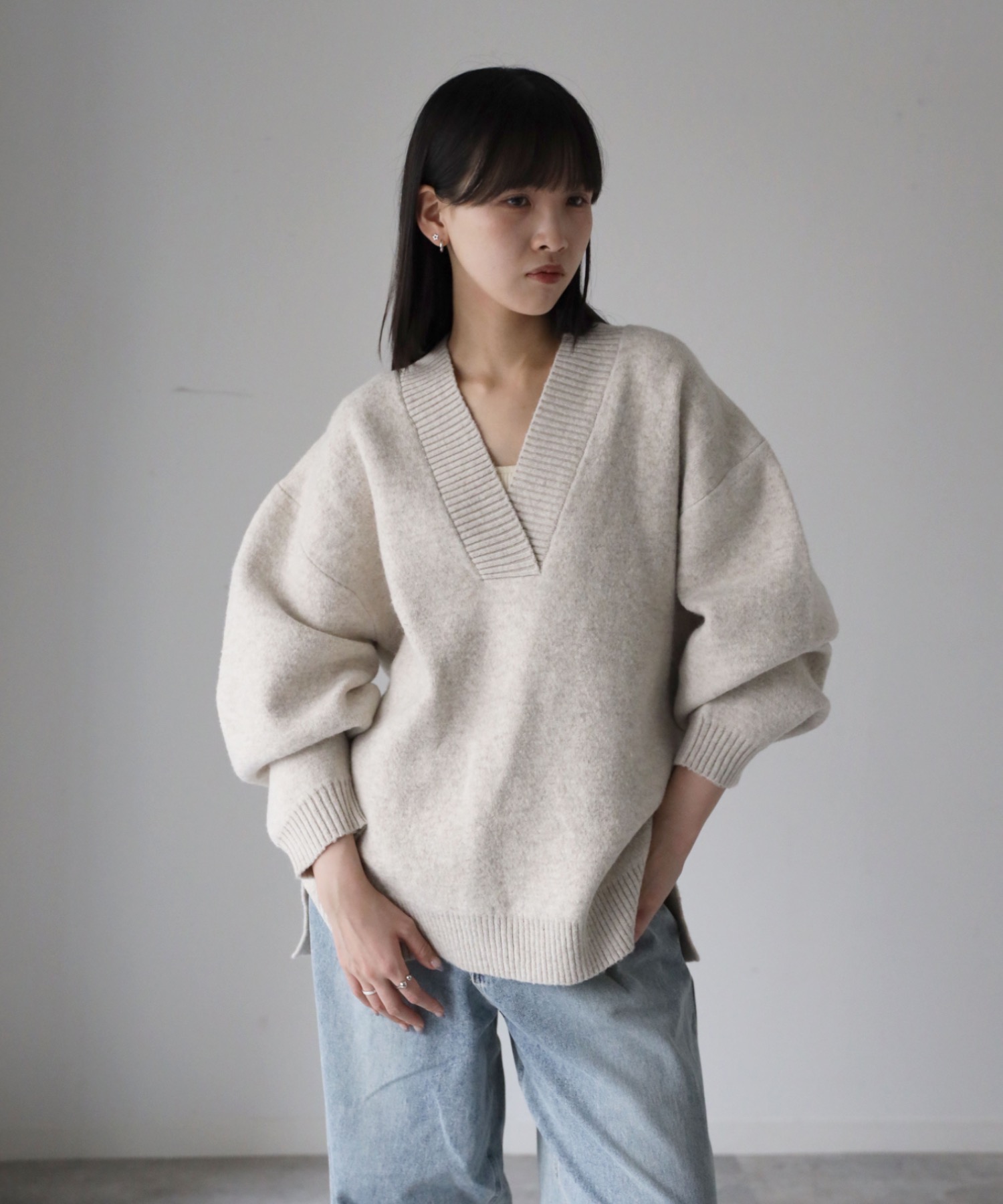 model：164cm. 着用サイズ：FREE