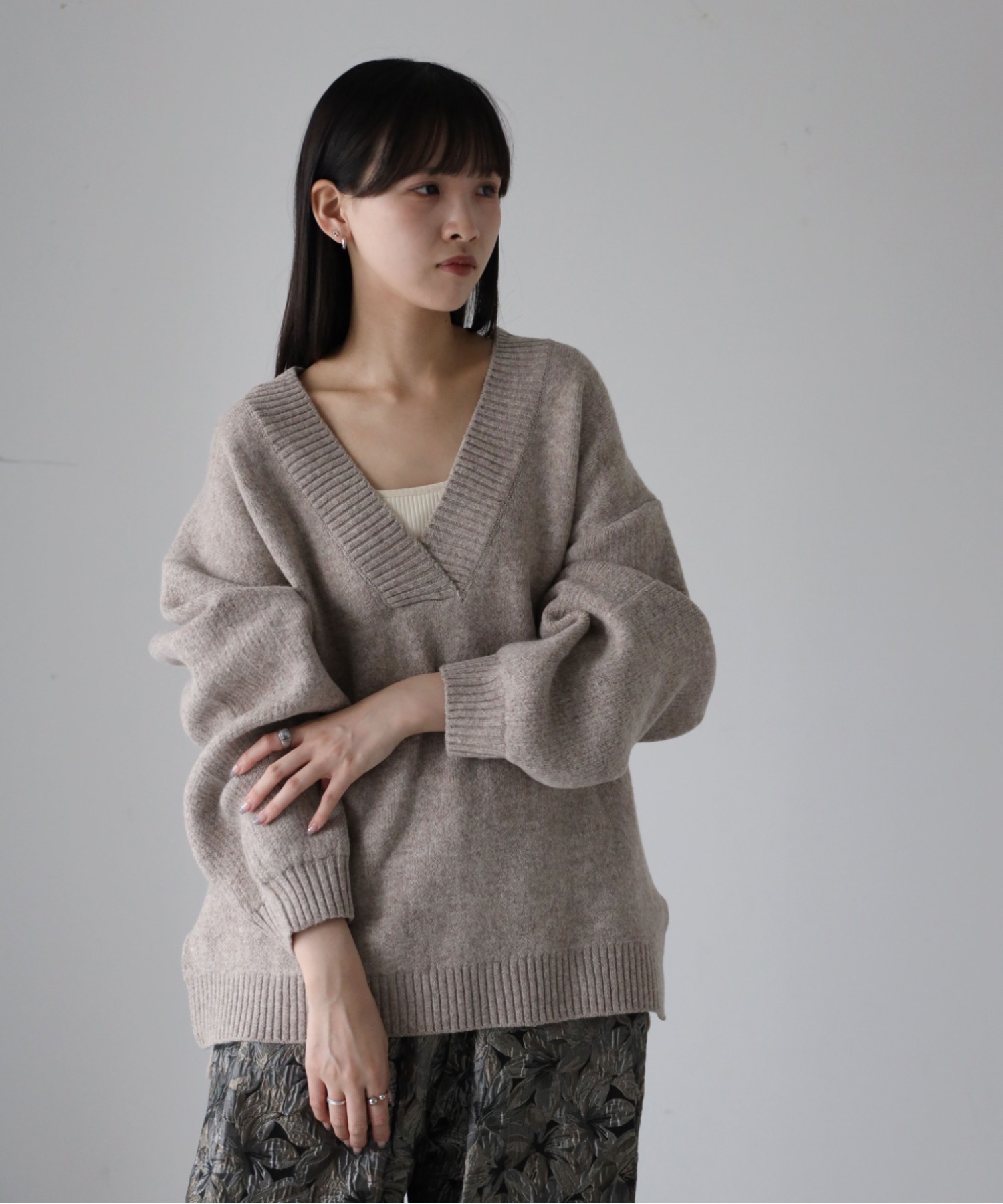 model：164cm. 着用サイズ：FREE