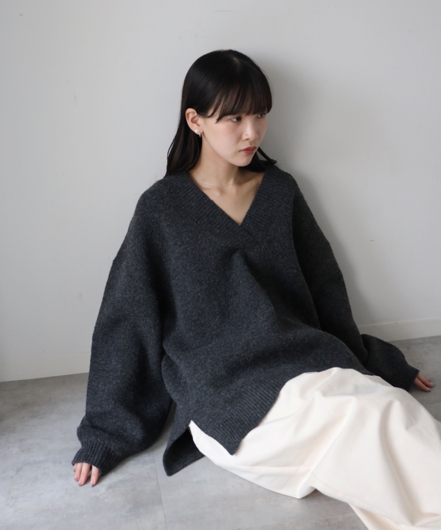 model：164cm. 着用サイズ：FREE
