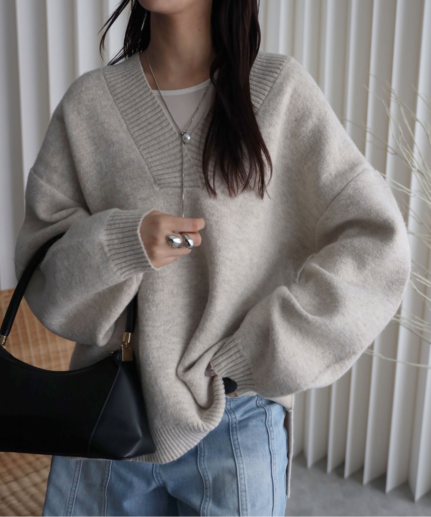 model：164cm. 着用サイズ：FREE