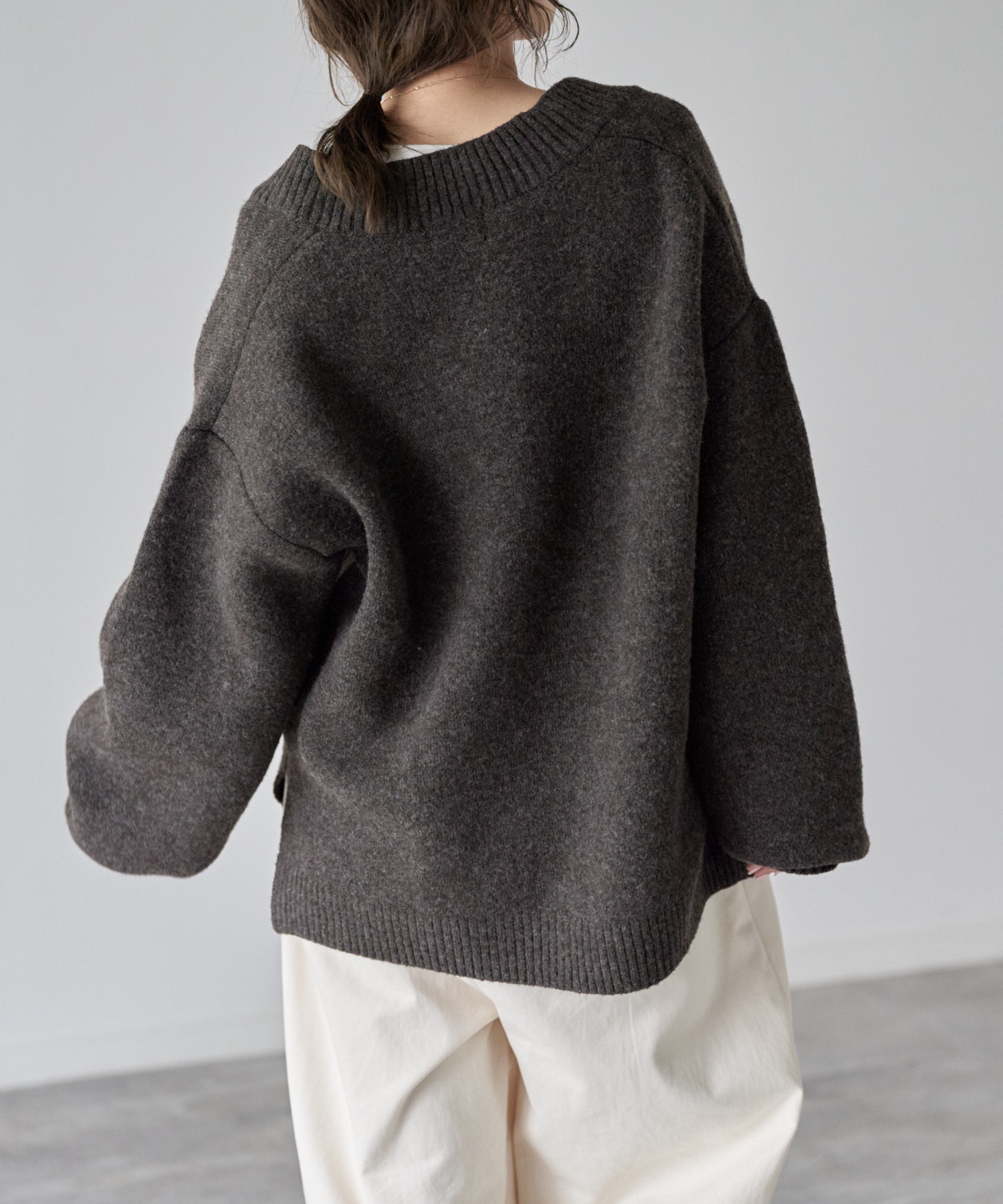 model: 162cm. 着用サイズ：FREE