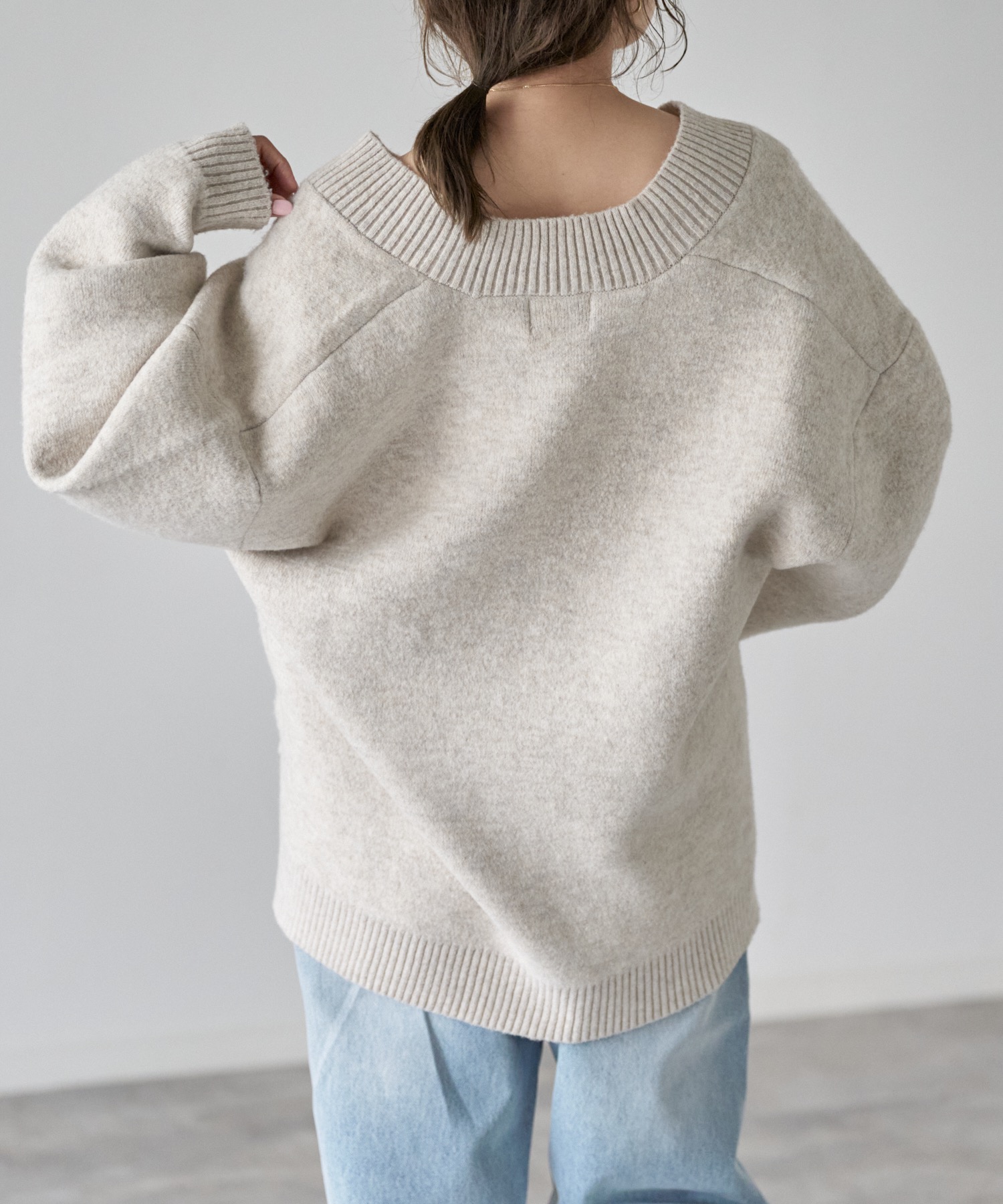 model: 162cm. 着用サイズ：FREE