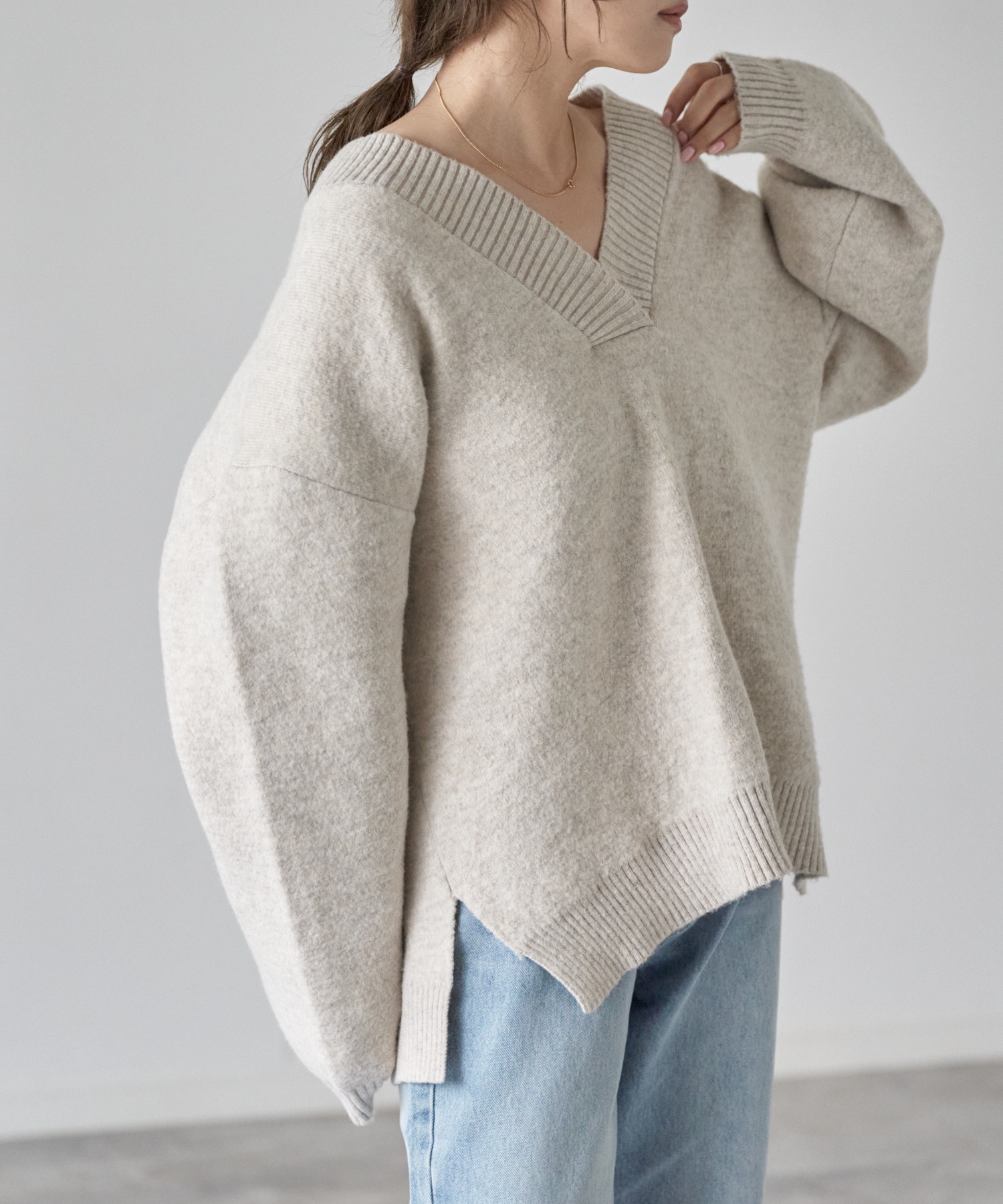model: 162cm. 着用サイズ：FREE