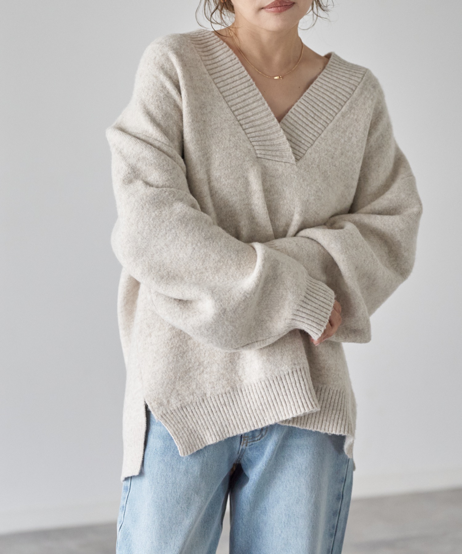 model: 162cm. 着用サイズ：FREE
