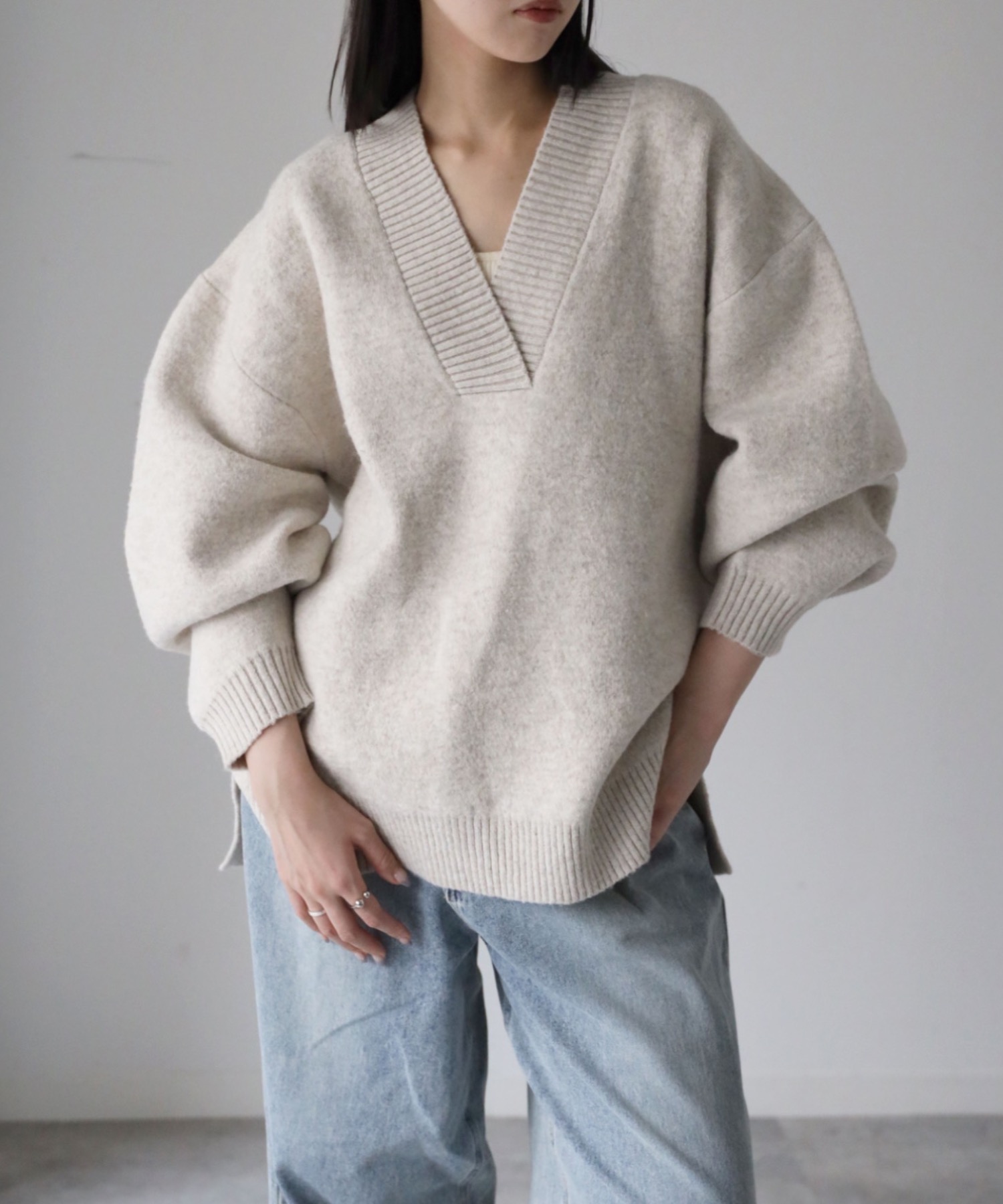 model：164cm. 着用サイズ：FREE