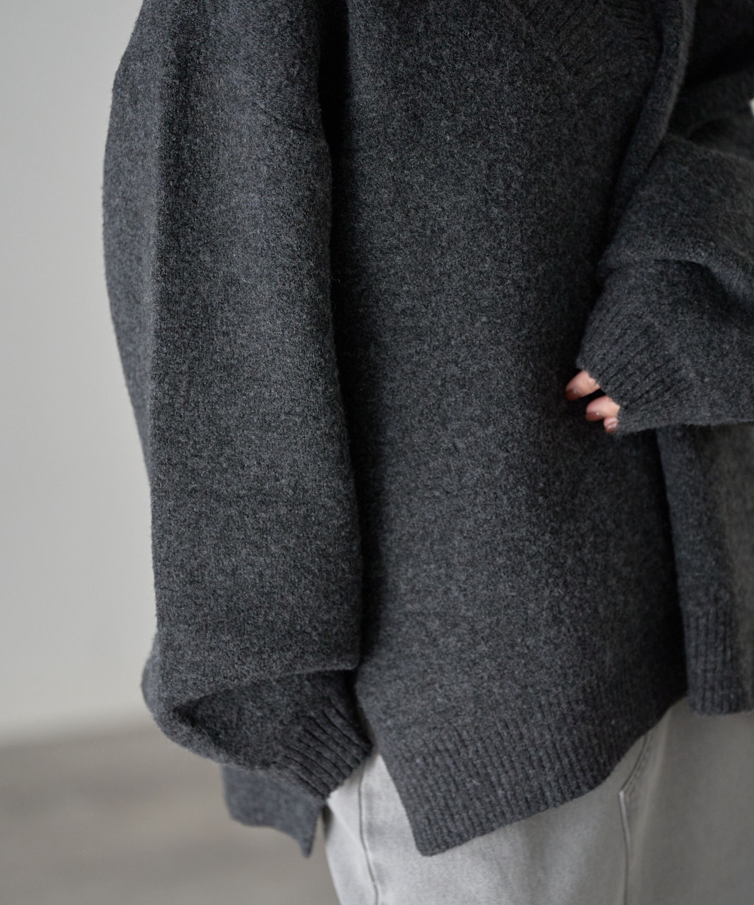 model：163cm. 着用サイズ：FREE