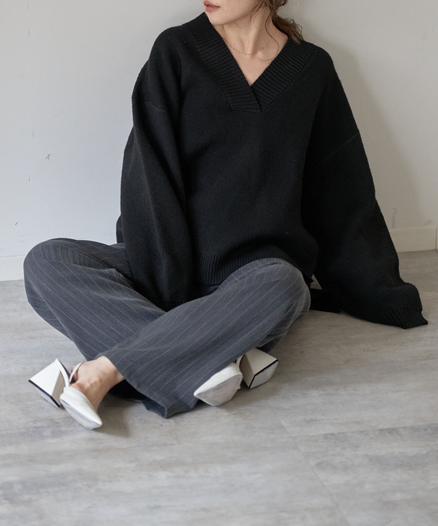 model：163cm. 着用サイズ：FREE