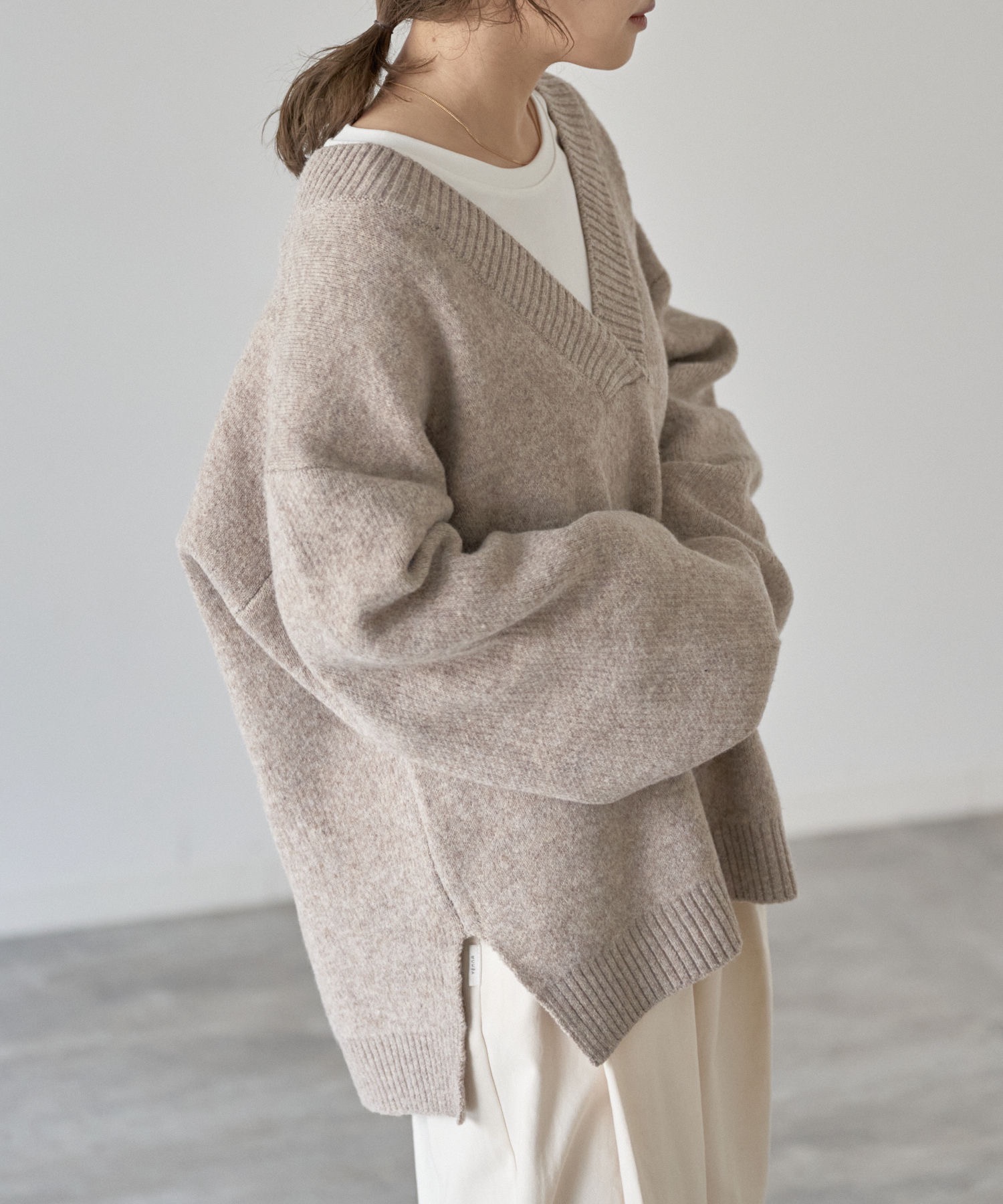 model：163cm. 着用サイズ：FREE