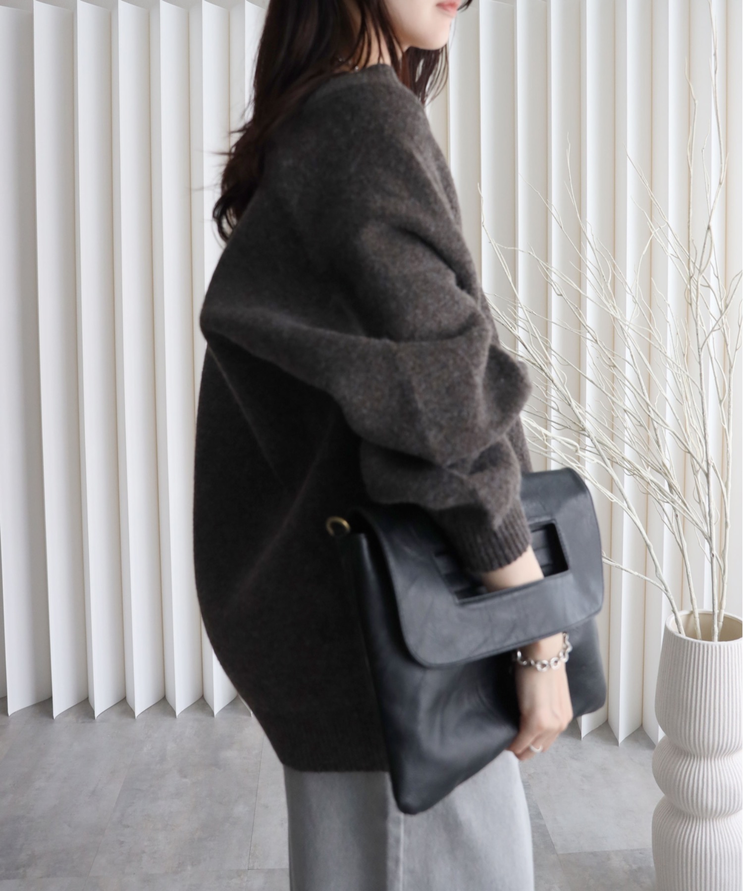 model：164cm. 着用サイズ：FREE
