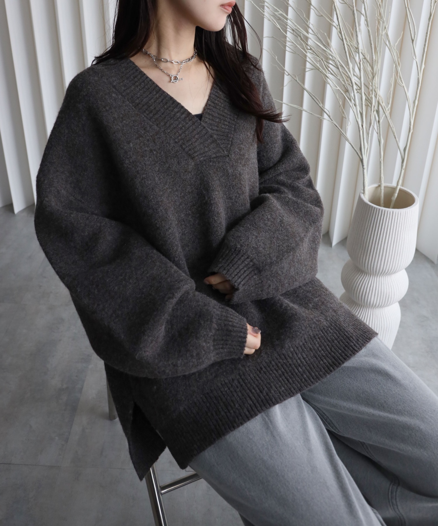 model：164cm. 着用サイズ：FREE