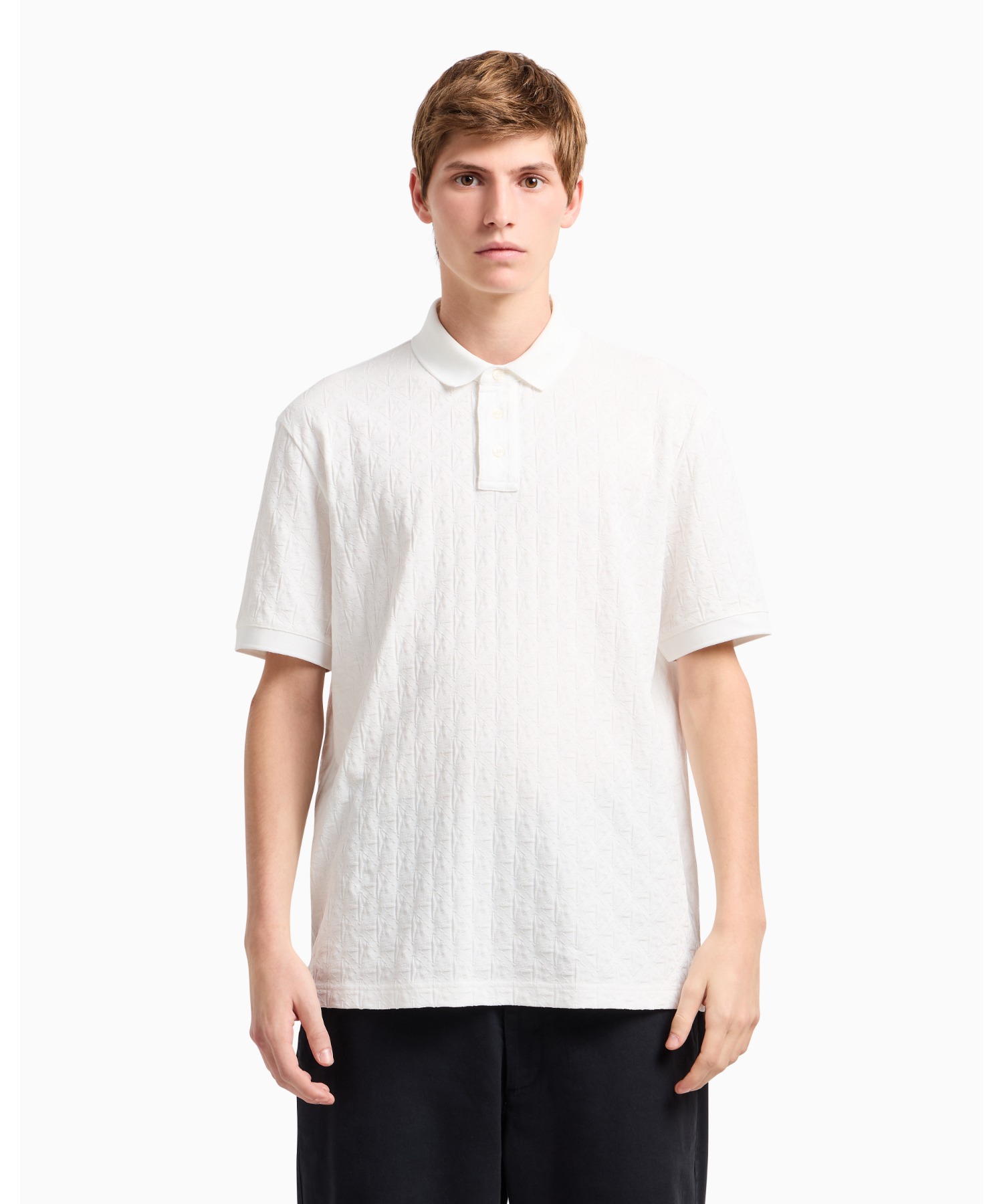 [A|X Armani Exchange] оверсайз логотип‑футболка с полу‑рукавом / REGULAR+