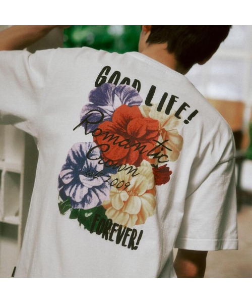 tシャツ A'GEM/9 × .kom 「ROMANTIC CROWN/ロマンティック クラウン」SCRIBBLE SHINING L/S /スクリブ ROMANTIC CROWN tシャツ A'GEM/9 × .kom 「ROMANTIC CROWN