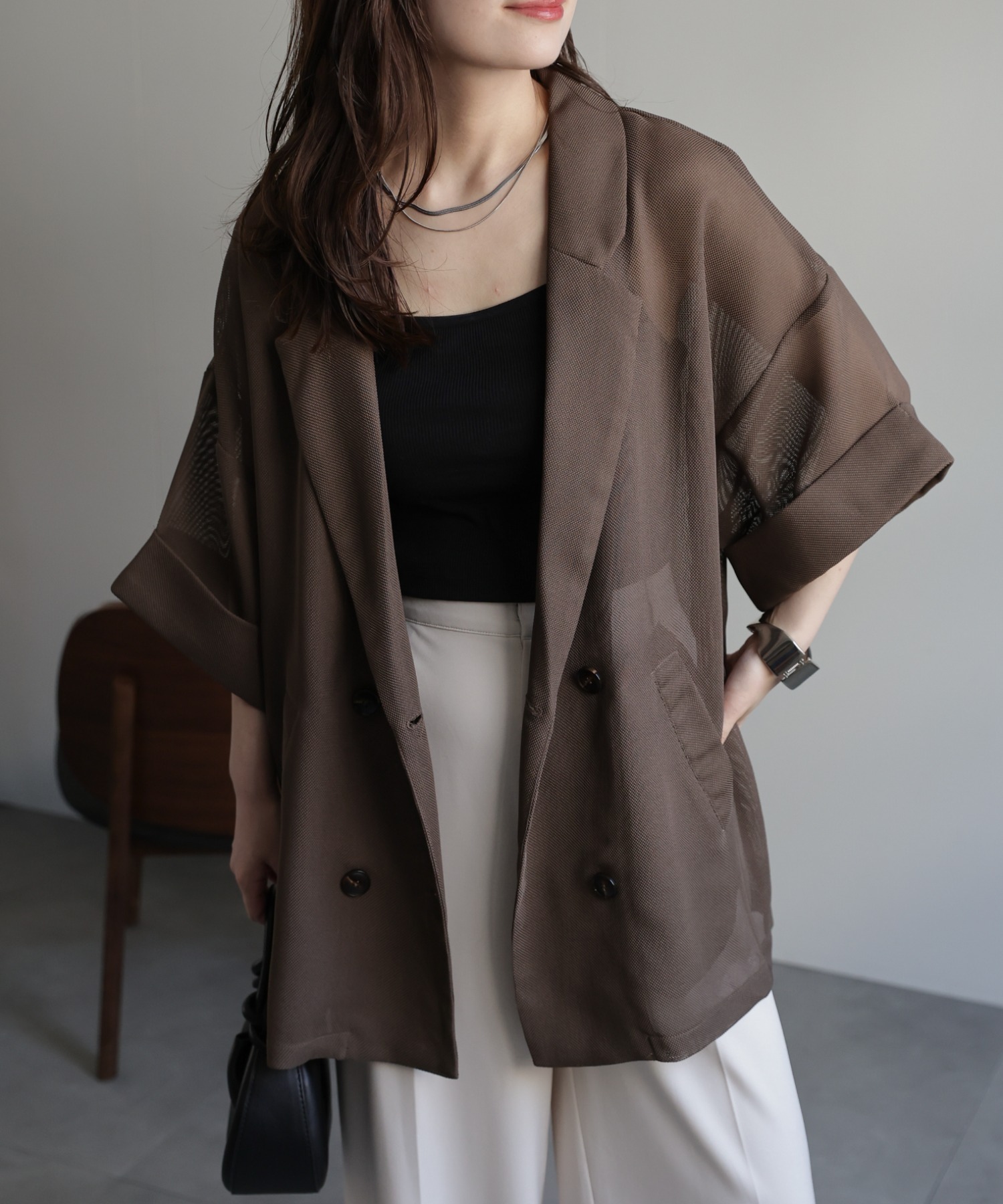 model：156cm 着用サイズ：FREE
