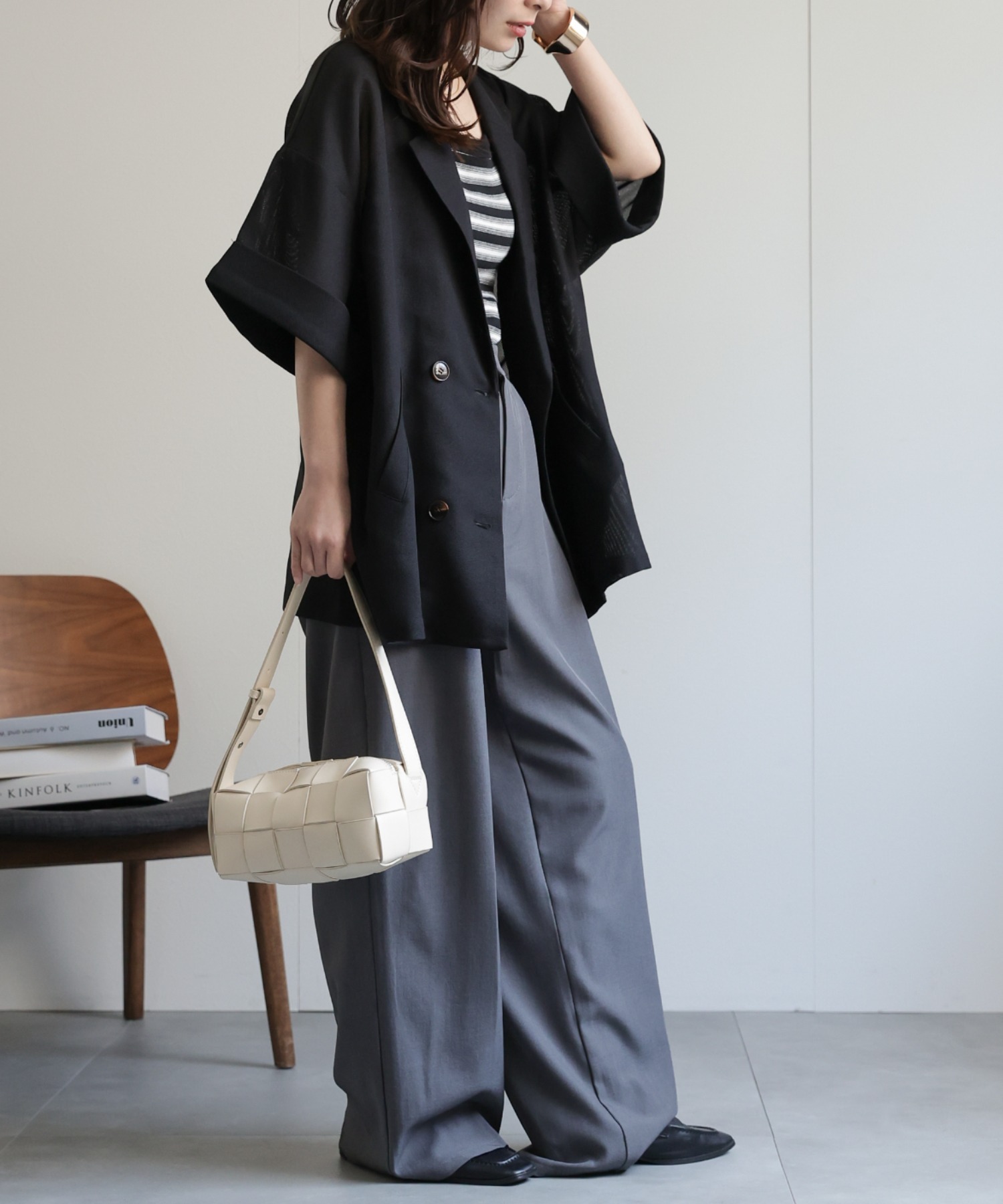 model：156cm 着用サイズ：FREE