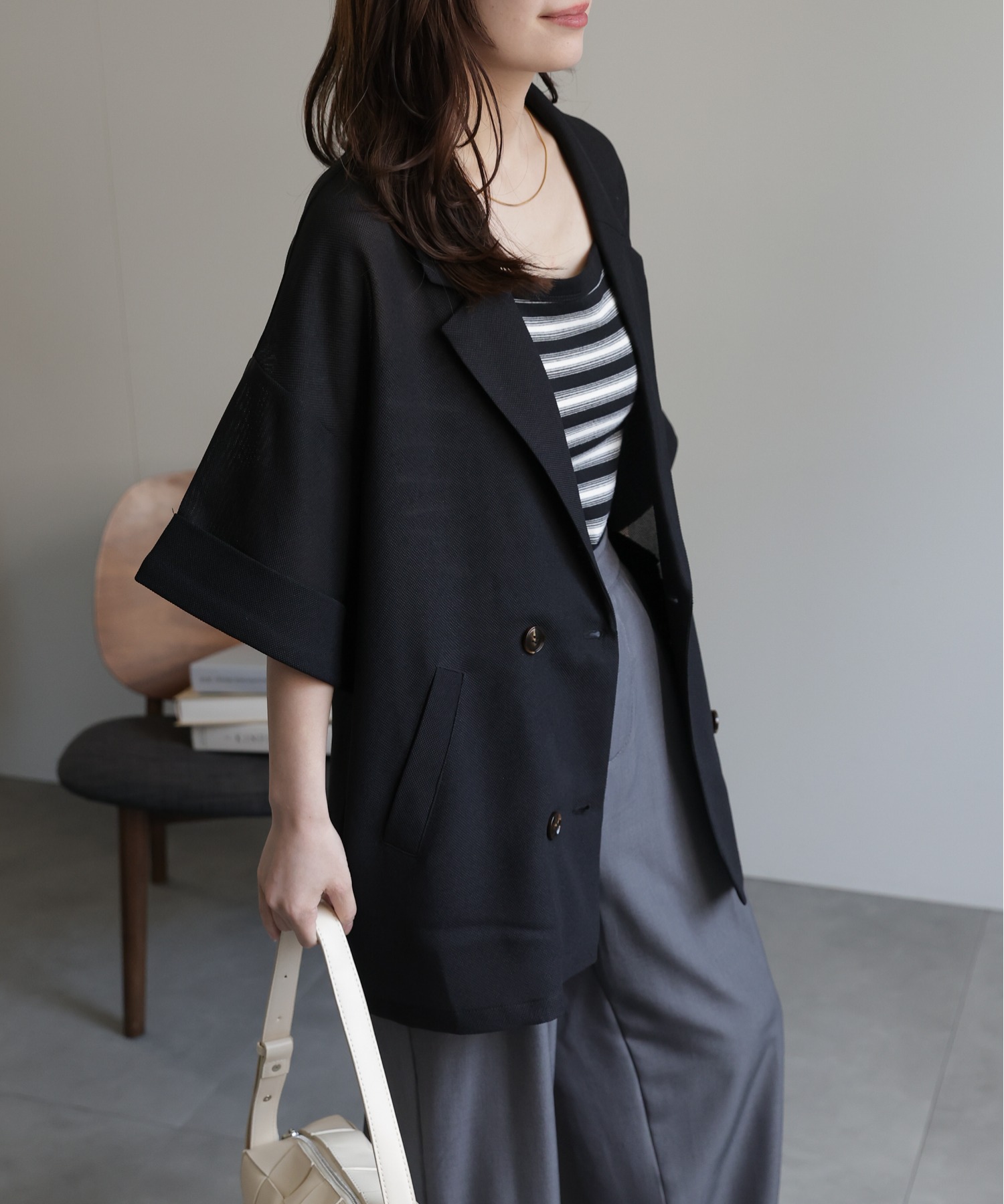 model：156cm 着用サイズ：FREE