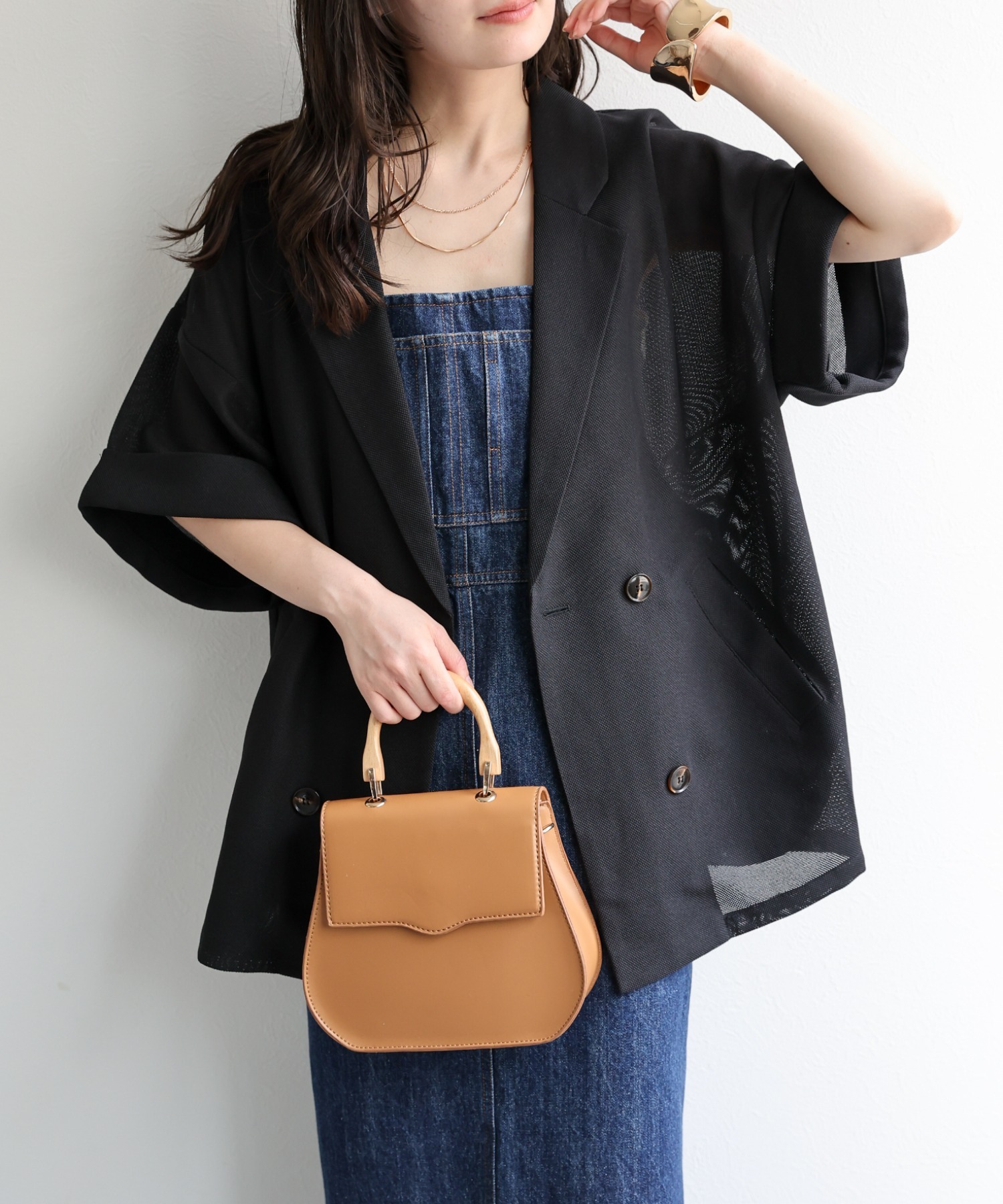 model：156cm 着用サイズ：FREE