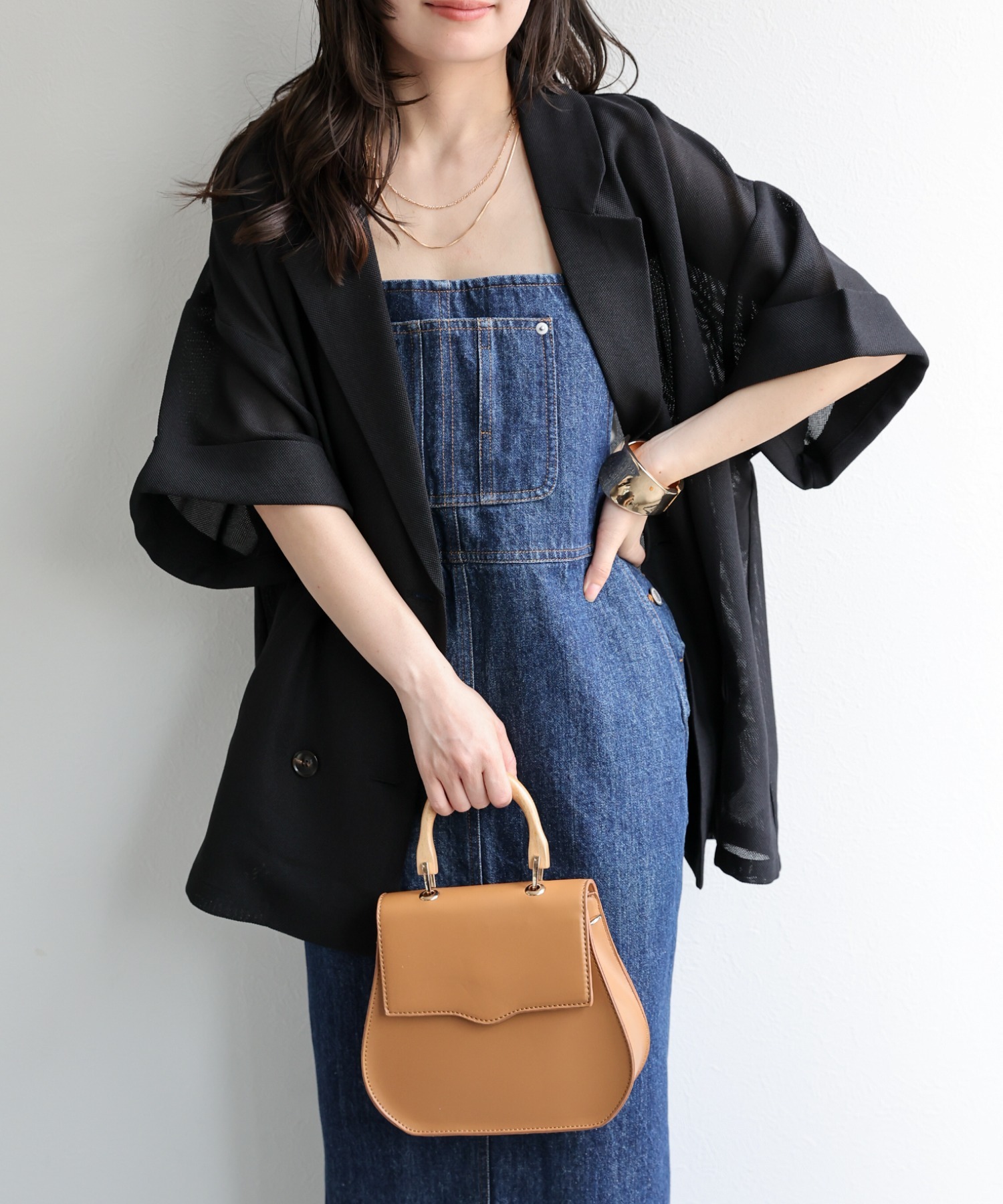 model：156cm 着用サイズ：FREE