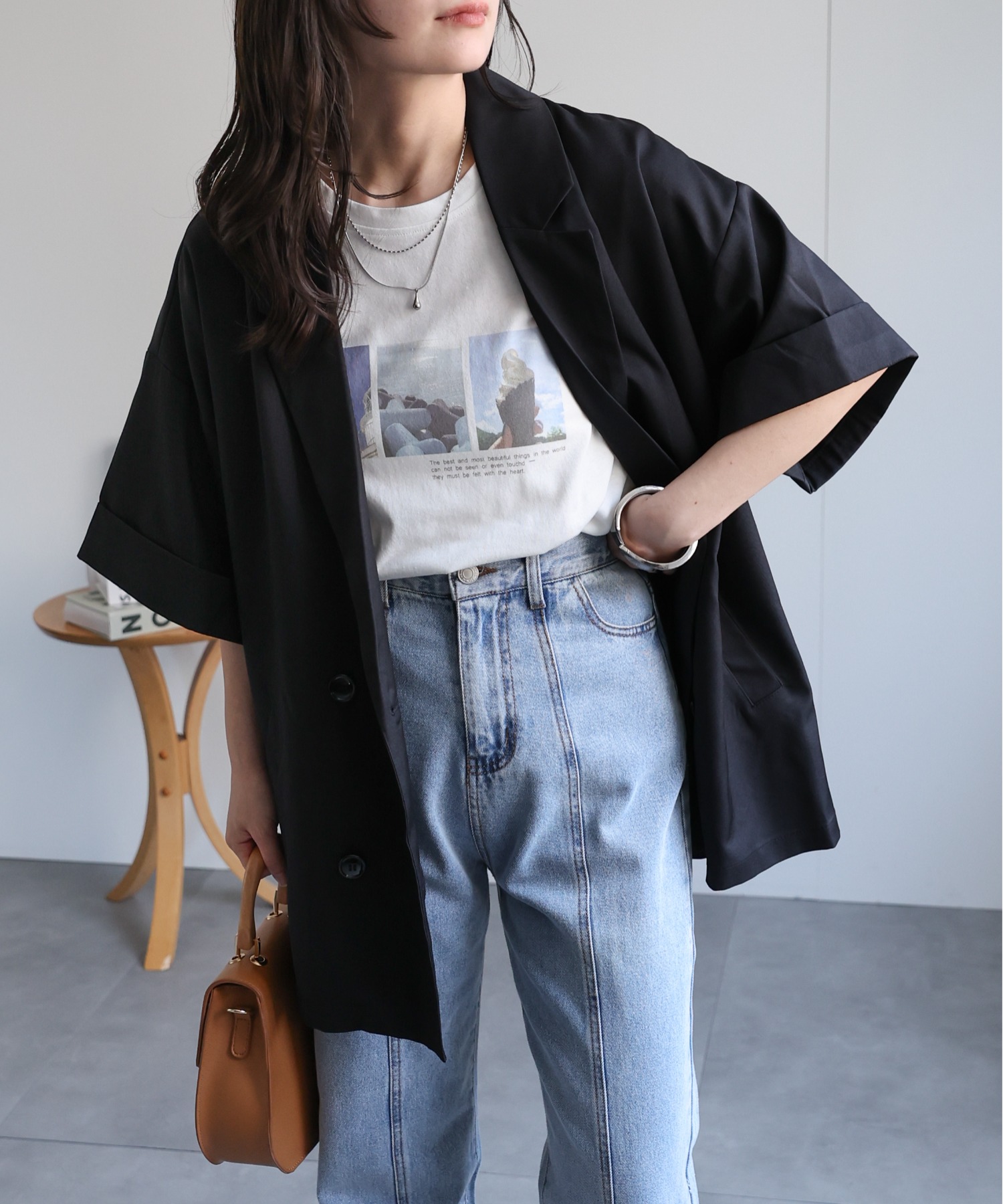 model：156cm 着用サイズ：FREE