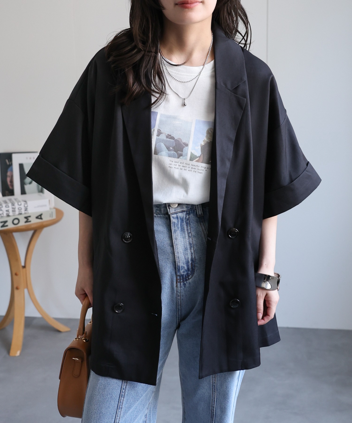 model：156cm 着用サイズ：FREE