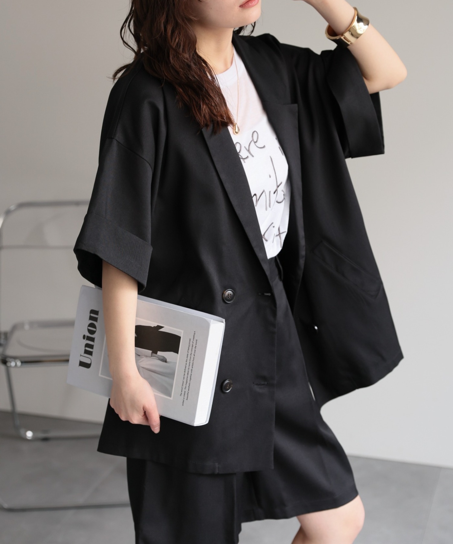 model：156cm 着用サイズ：FREE