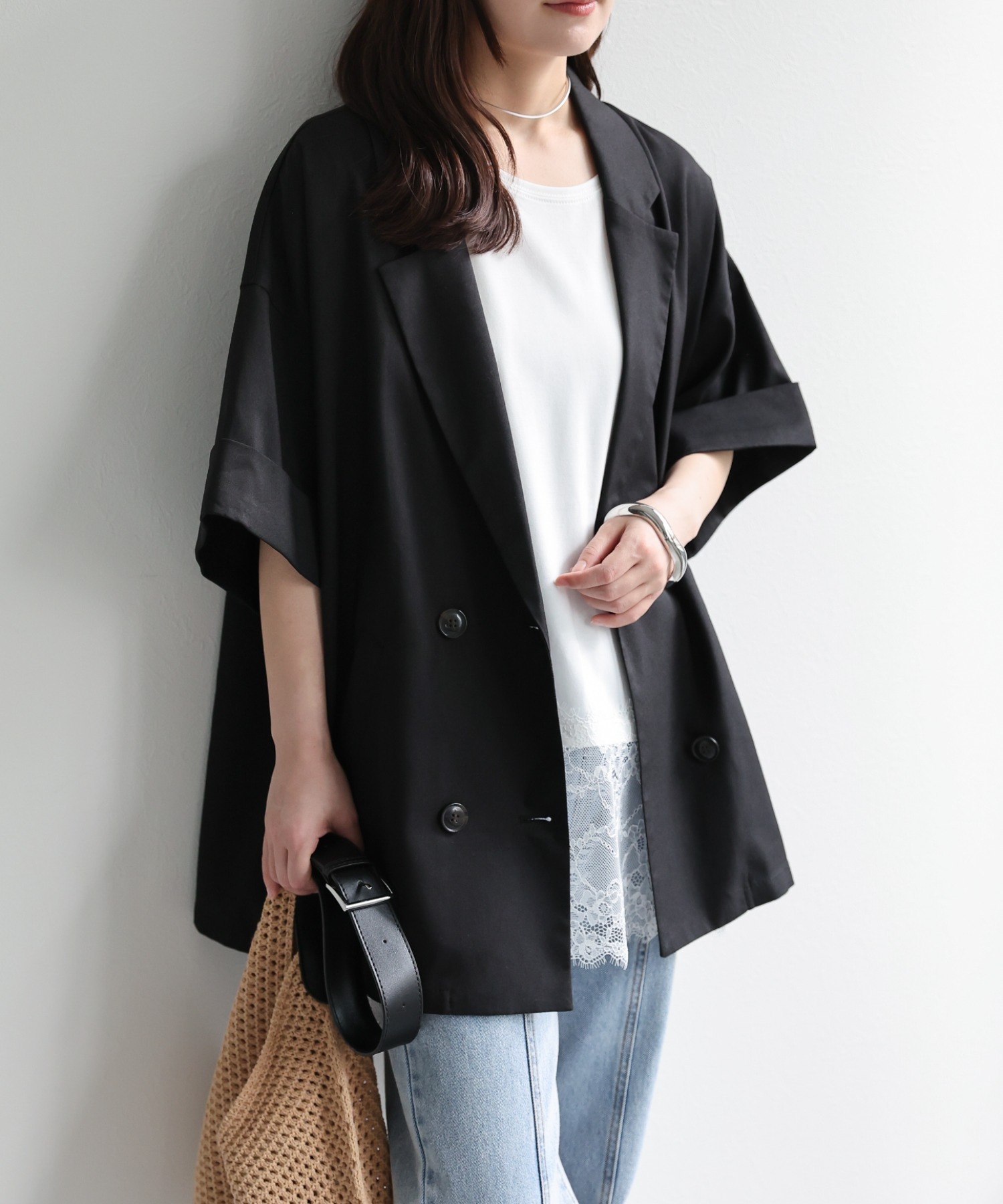 model：156cm 着用サイズ：FREE