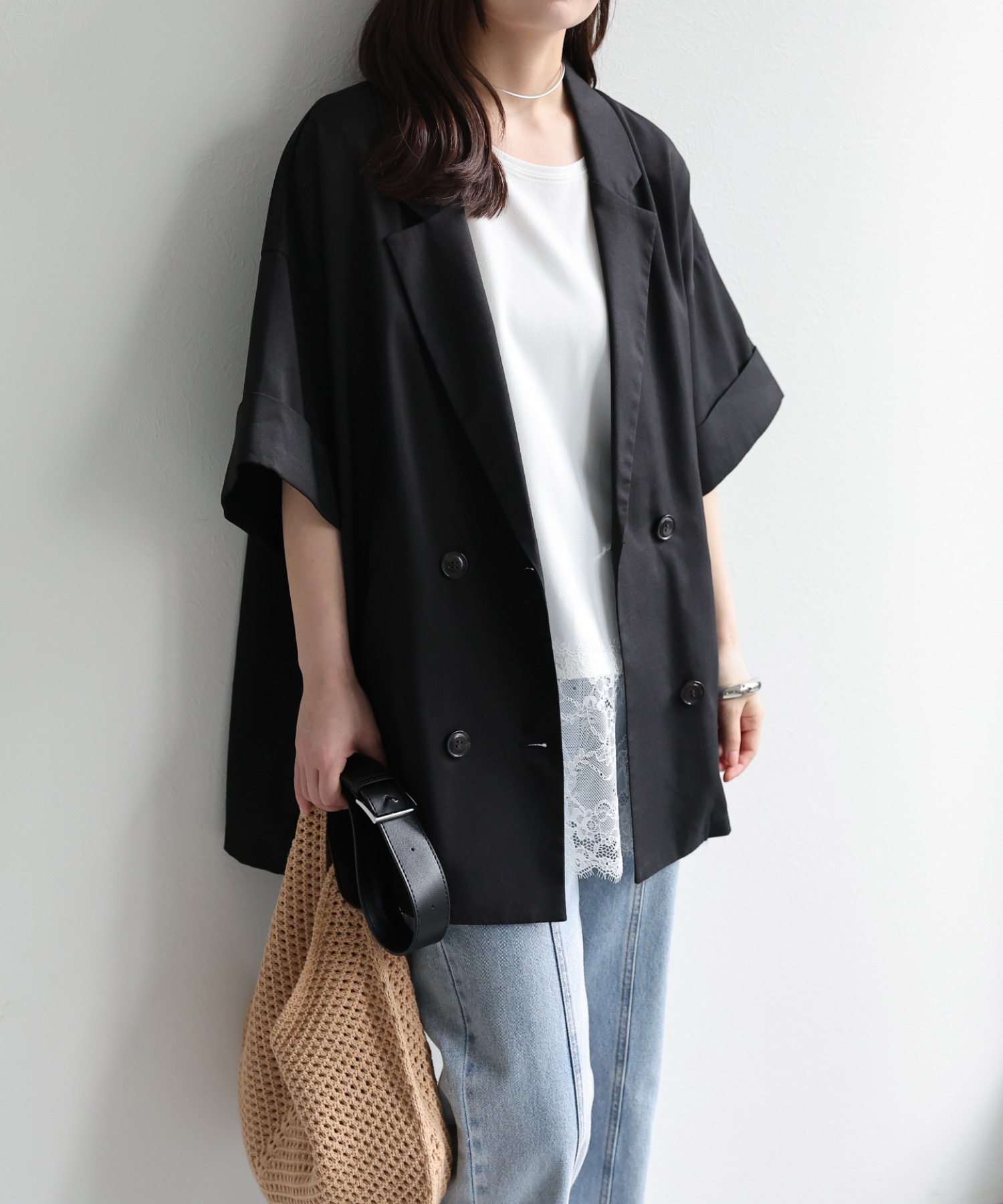model：156cm 着用サイズ：FREE