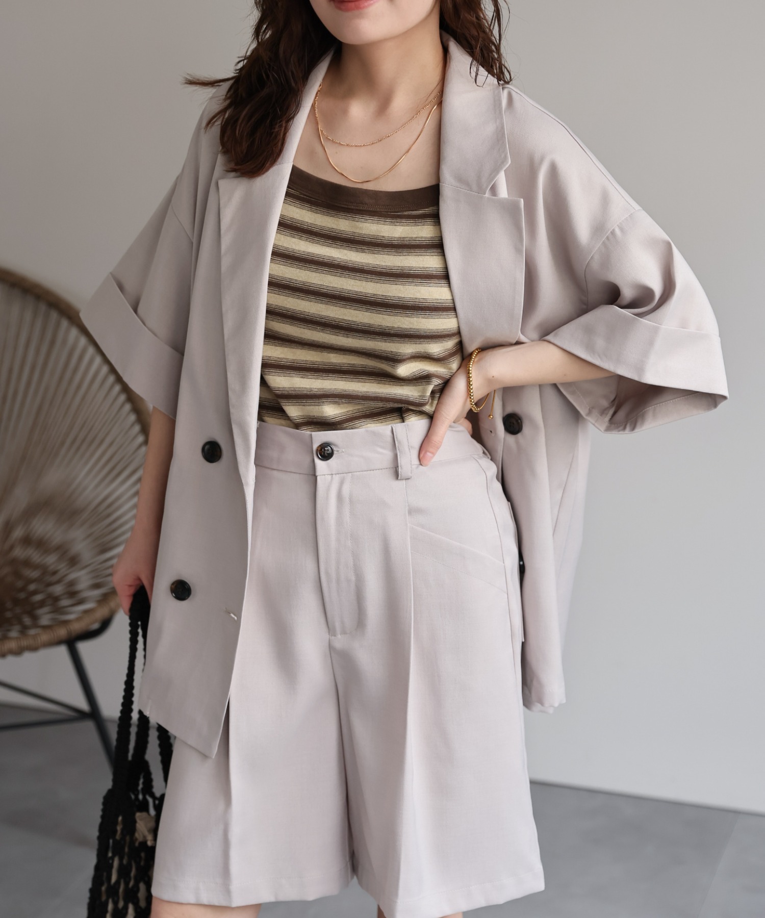 model：156cm 着用サイズ：FREE