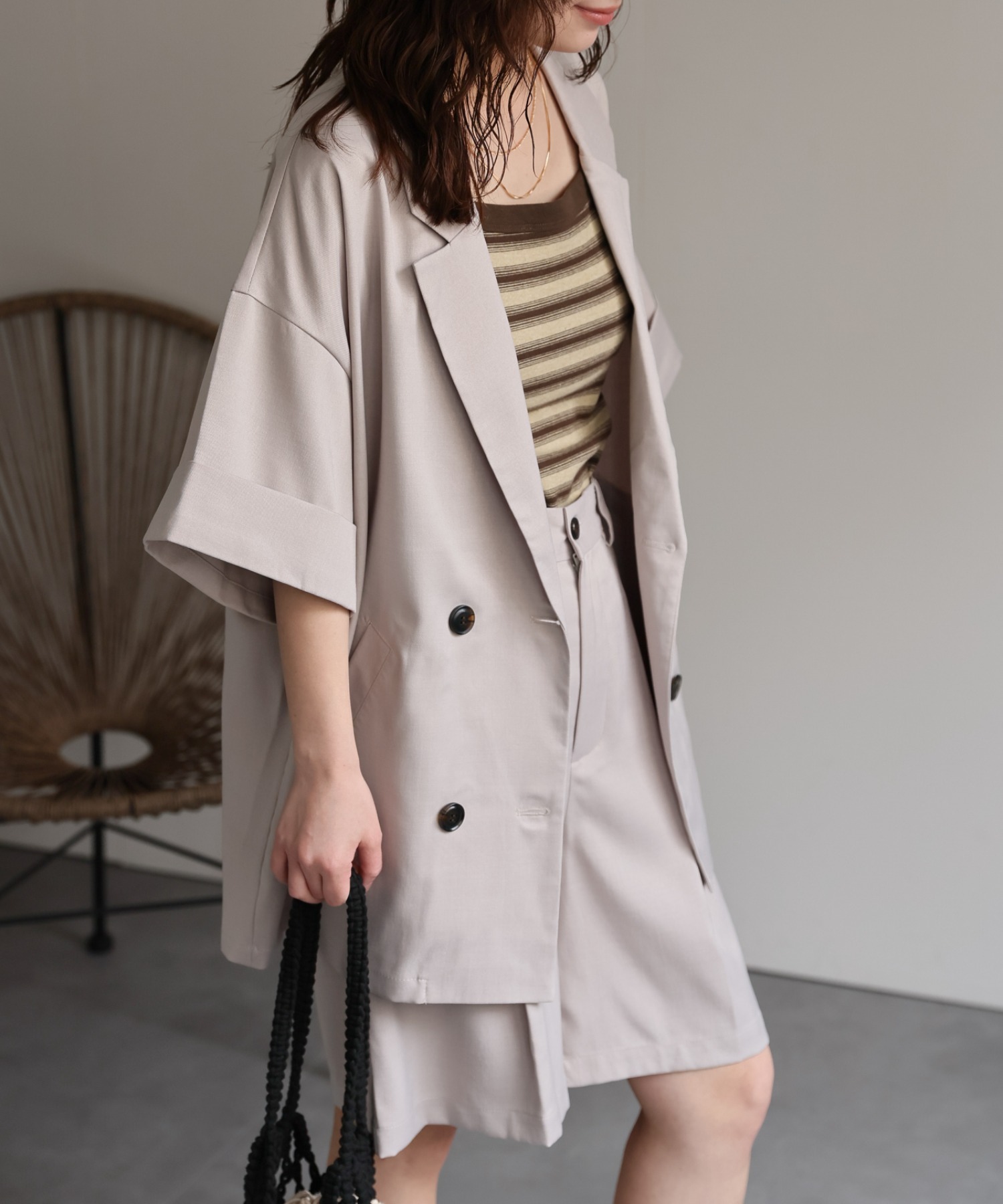 model：156cm 着用サイズ：FREE
