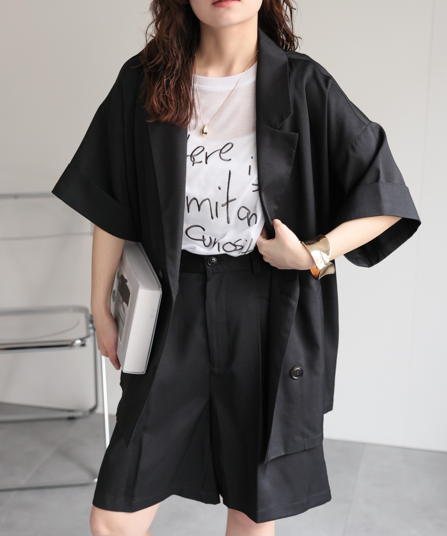 model：156cm 着用サイズ：FREE