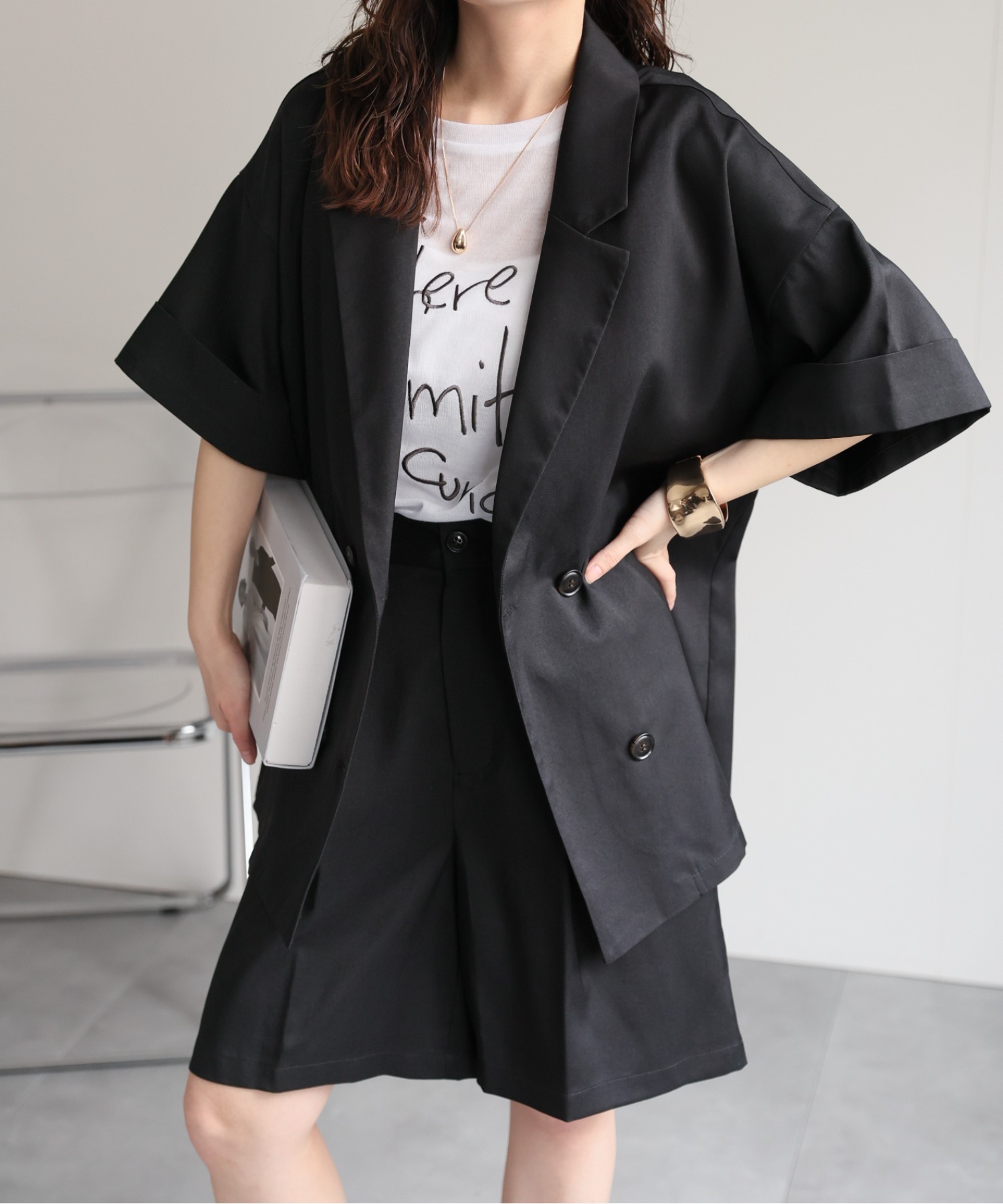 model：156cm 着用サイズ：FREE